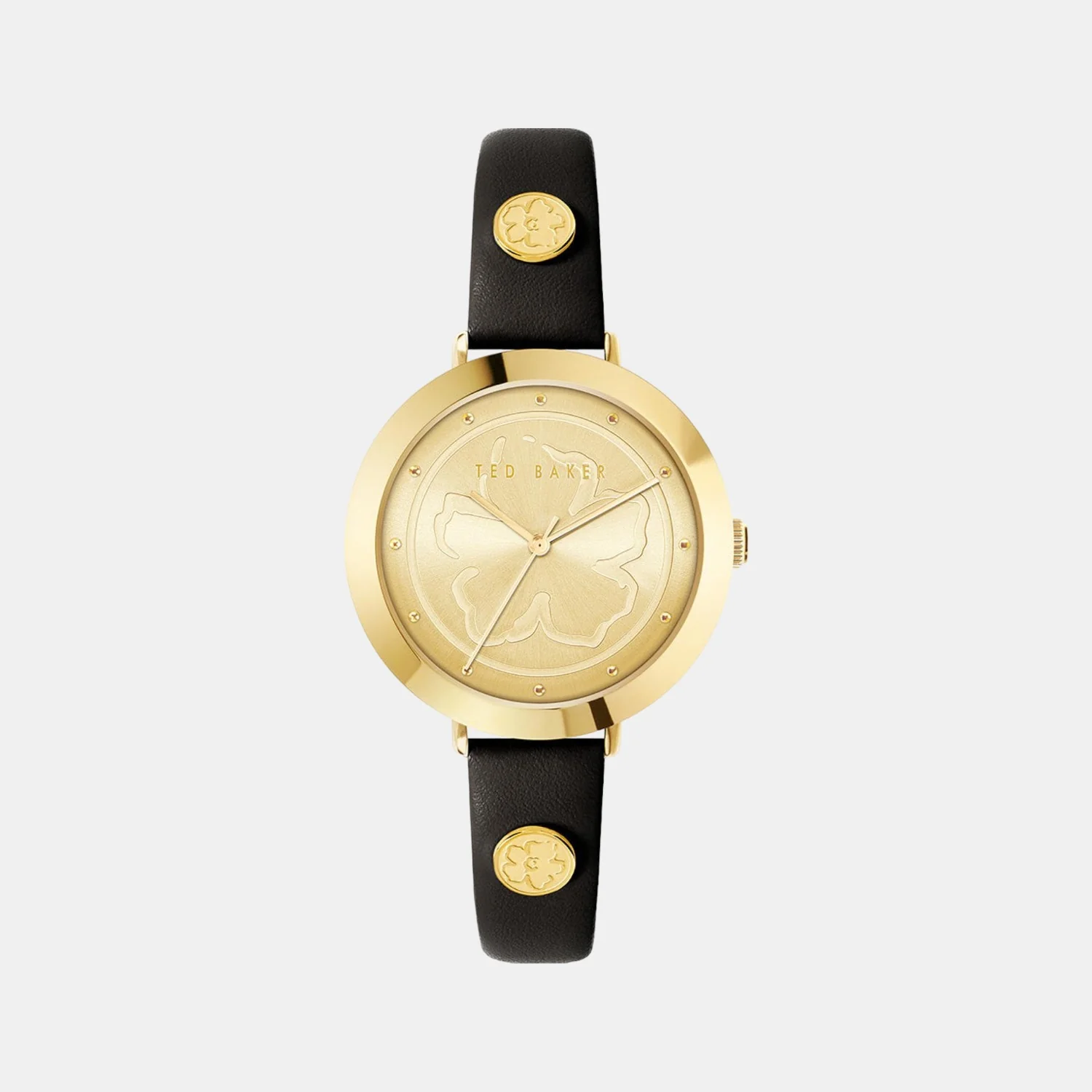Tb Iconic Women Quartz Gold Dial Analog Leather Watch BKPAMF205 - Image 2