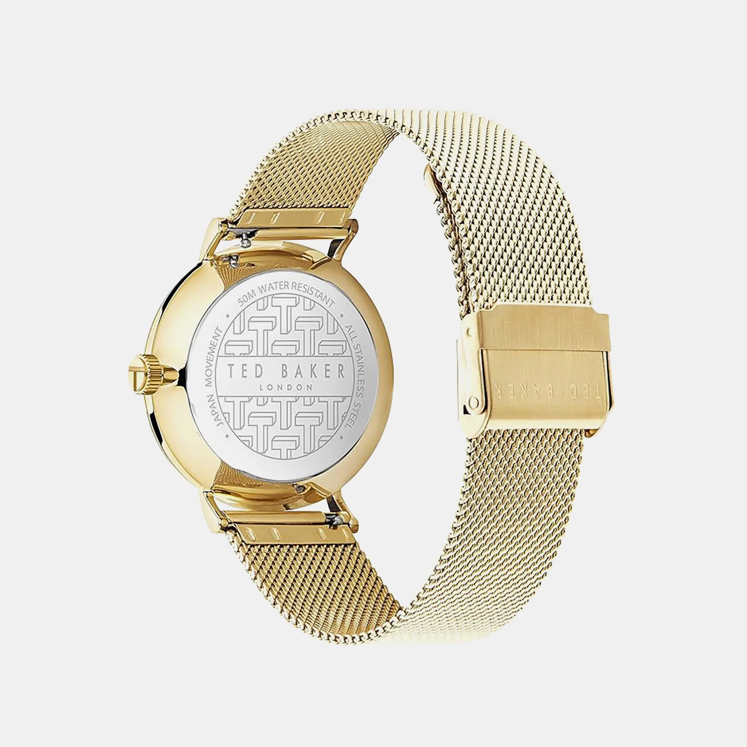 Tb Timeless Women Quartz White Dial Analog Mesh Watch BKPHOF206 - Image 4