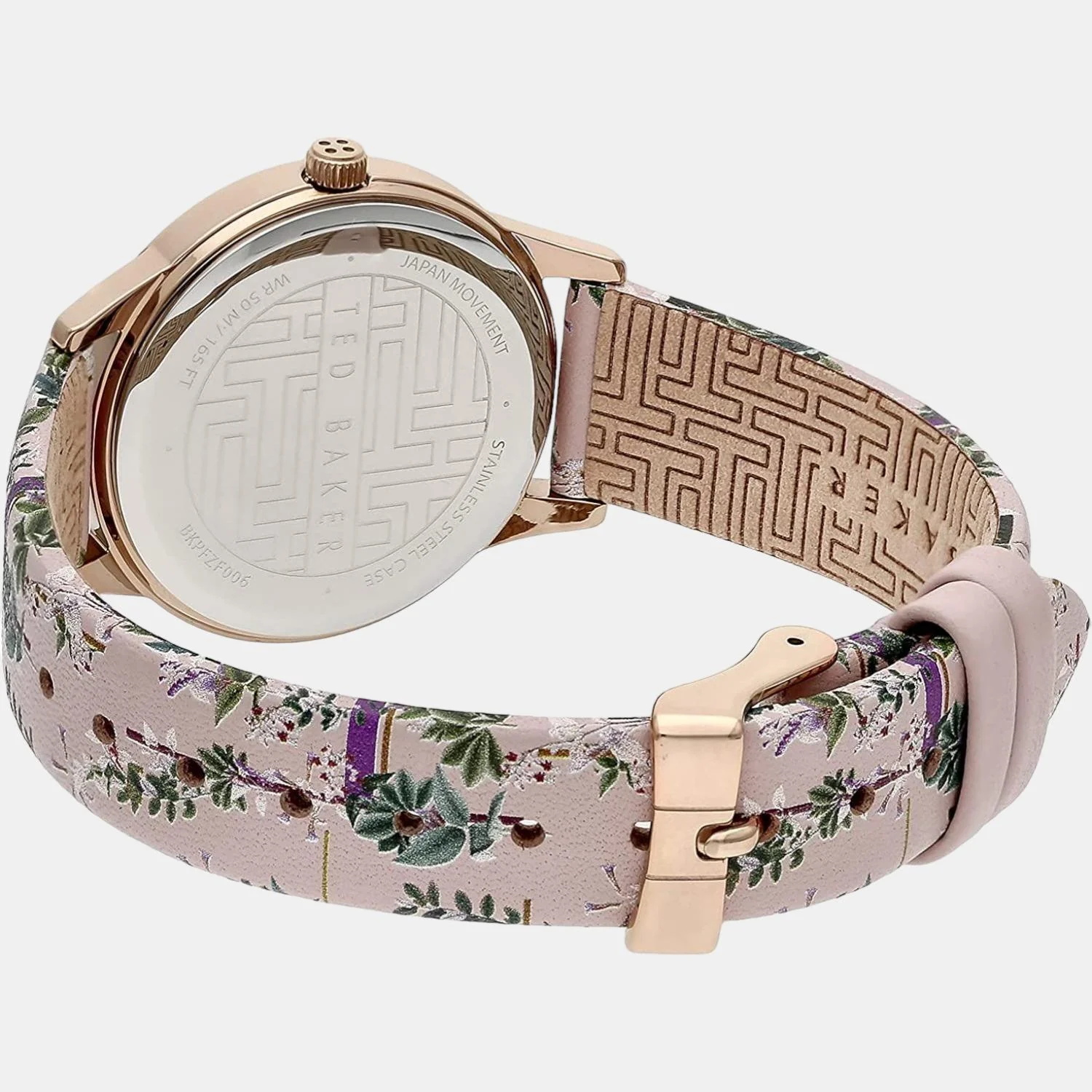 Women Quartz Pink Dial Analog Leather Watch BKPFZF006 - Image 3