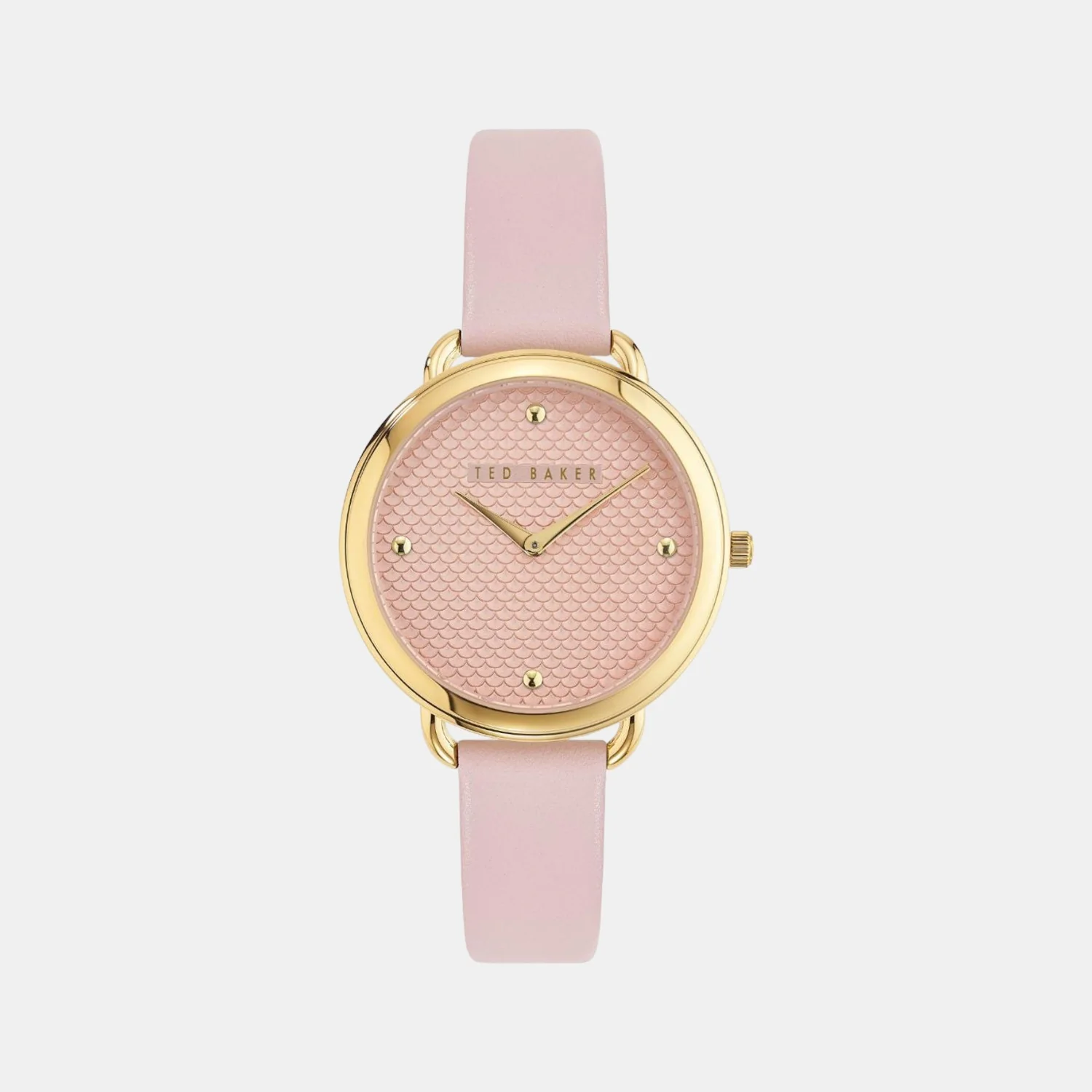 Women Quartz Pink Dial Analog Leather Watch BKPHTS002