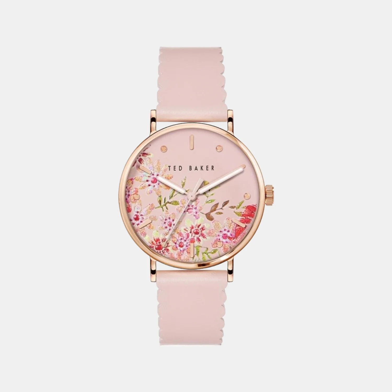 Women Quartz Pink Dial Analog Leather Watch BKPPHS238