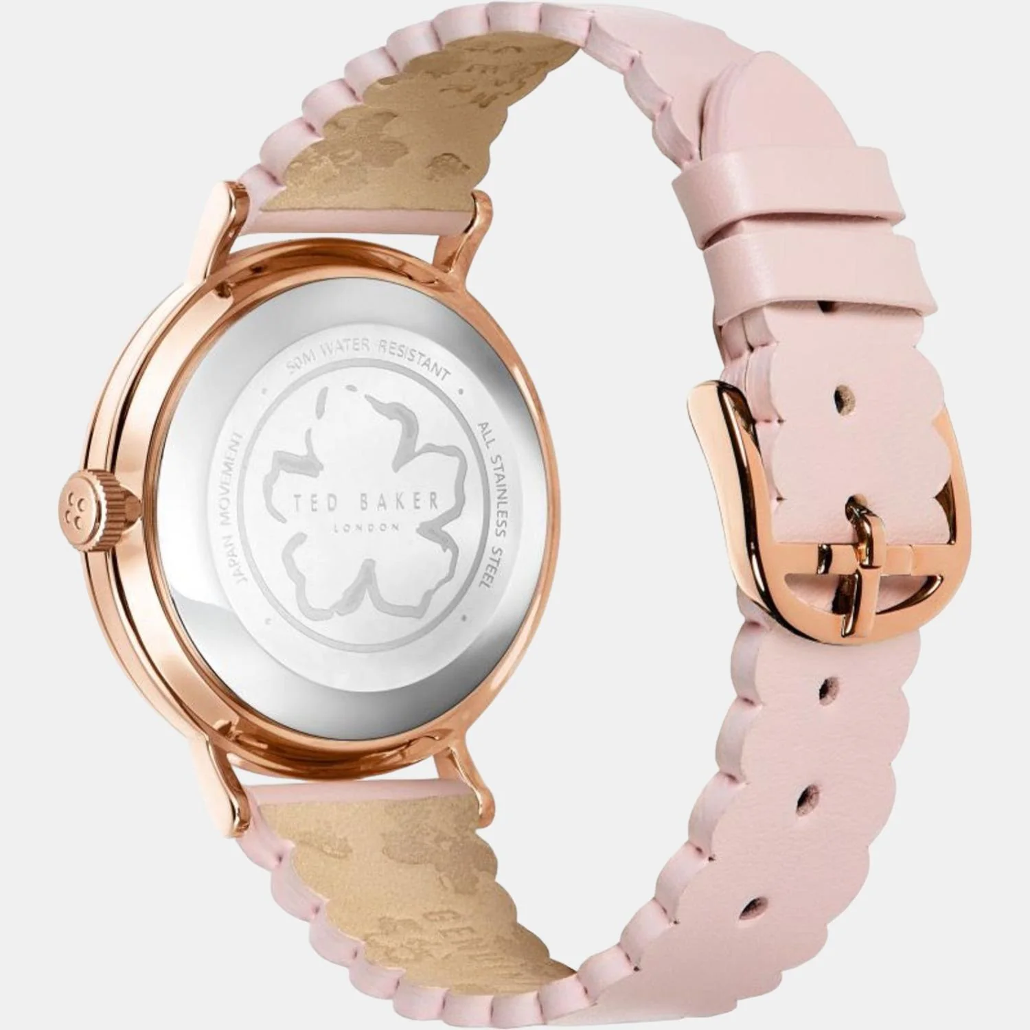 Women Quartz Pink Dial Analog Leather Watch BKPPHS238 - Image 2