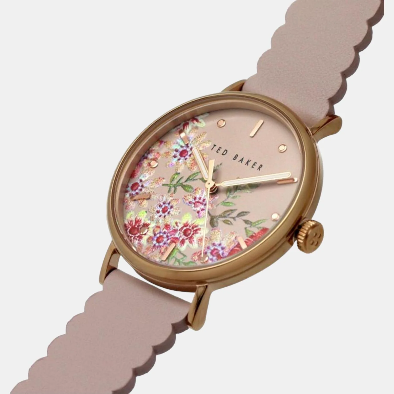 Women Quartz Pink Dial Analog Leather Watch BKPPHS238 - Image 7