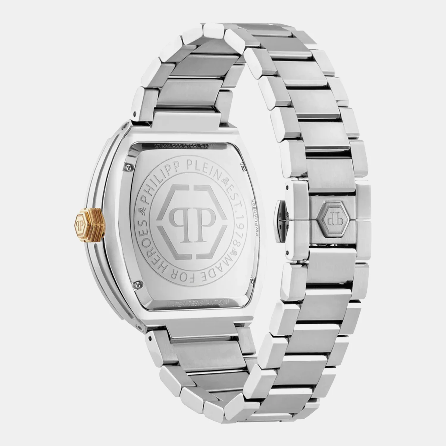 The Hexagon Phantom Men Quartz Green Dial Analog Stainless Steel Watch PWPUA0825 - Image 3