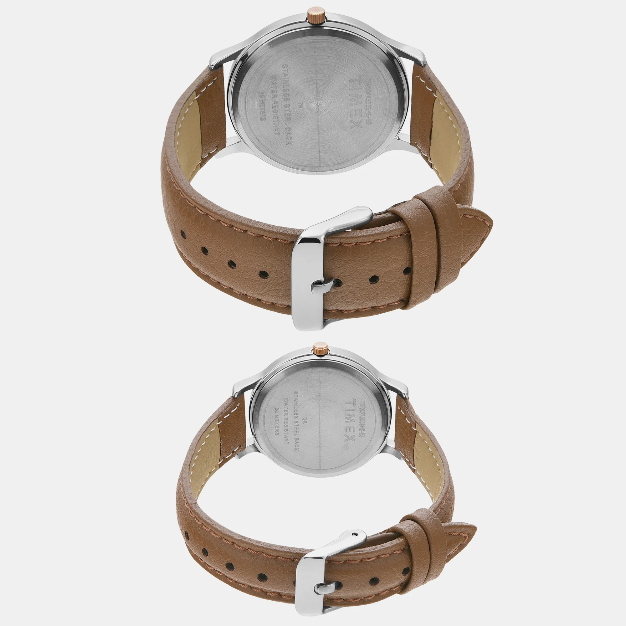 Classics Couple Quartz Grey Dial Analog Leather Watch TW00PR300 - Image 6