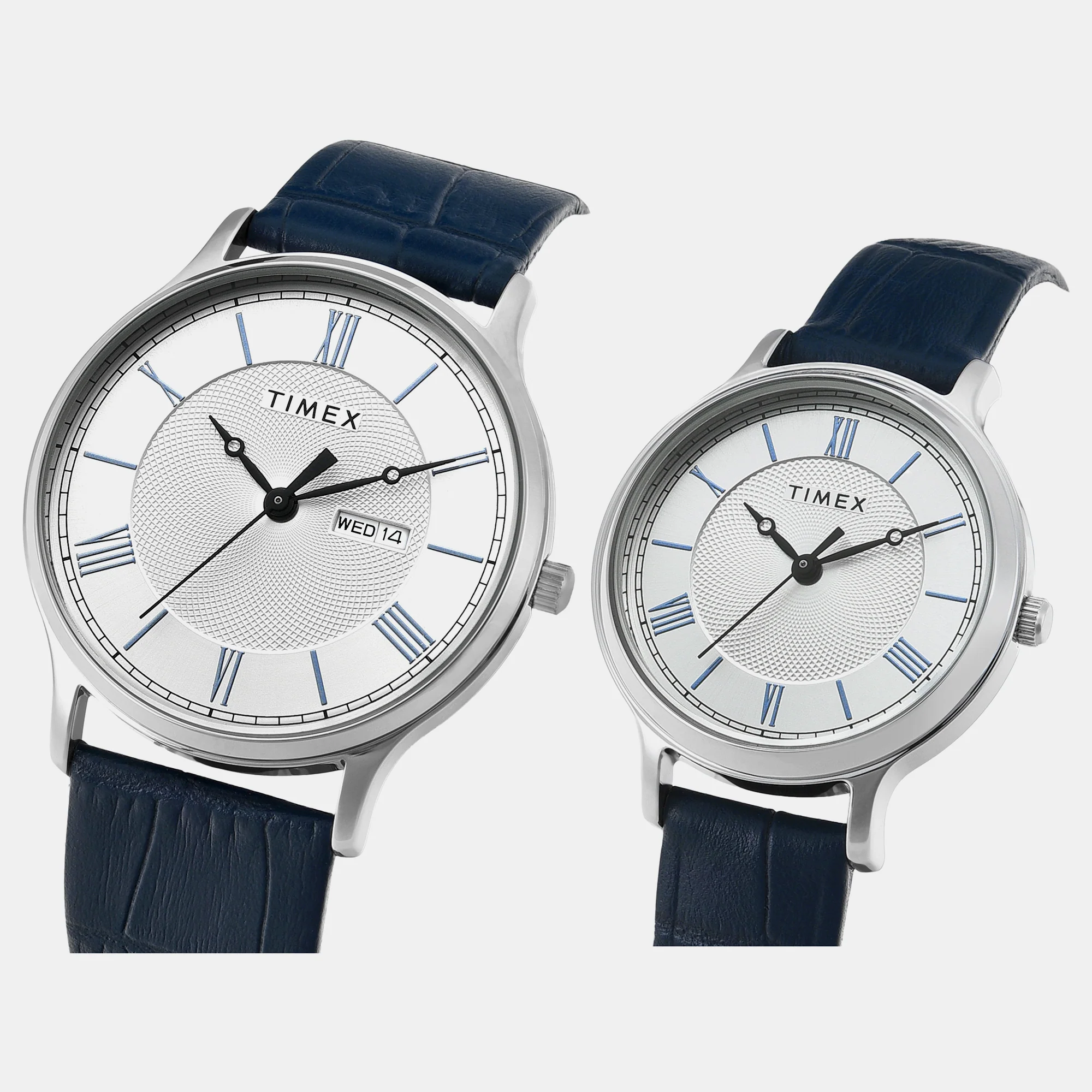 Classics Couple Quartz Silver Dial Analog Leather Watch TW00PR298 - Image 2