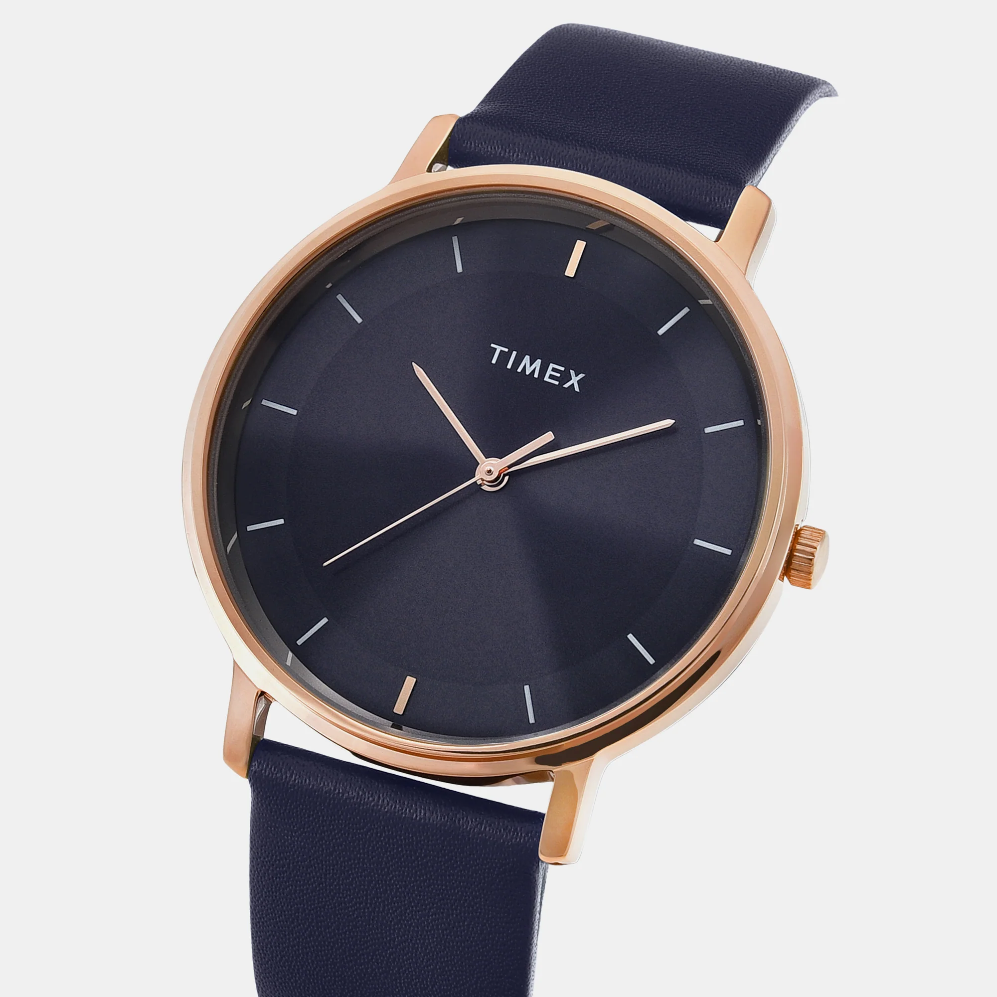 Classics Men Quartz Blue Dial Analog Leather Watch TW0TG8015 - Image 3