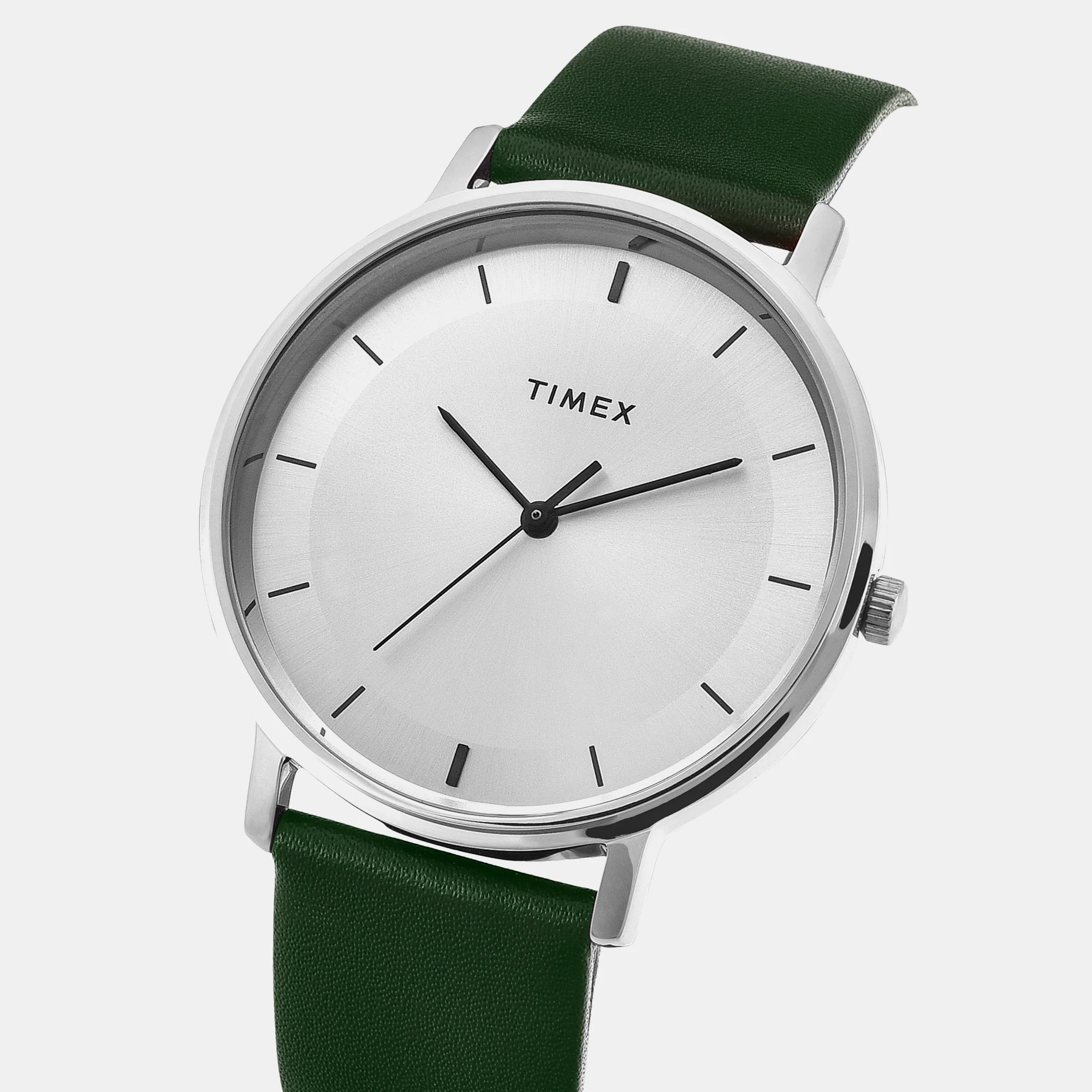 Classics Men Quartz Silver Dial Analog Leather Watch TW0TG8013 - Image 3