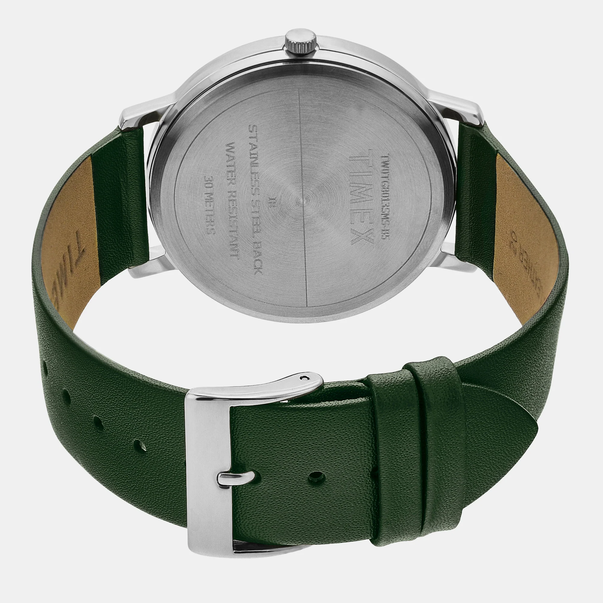 Classics Men Quartz Silver Dial Analog Leather Watch TW0TG8013 - Image 6
