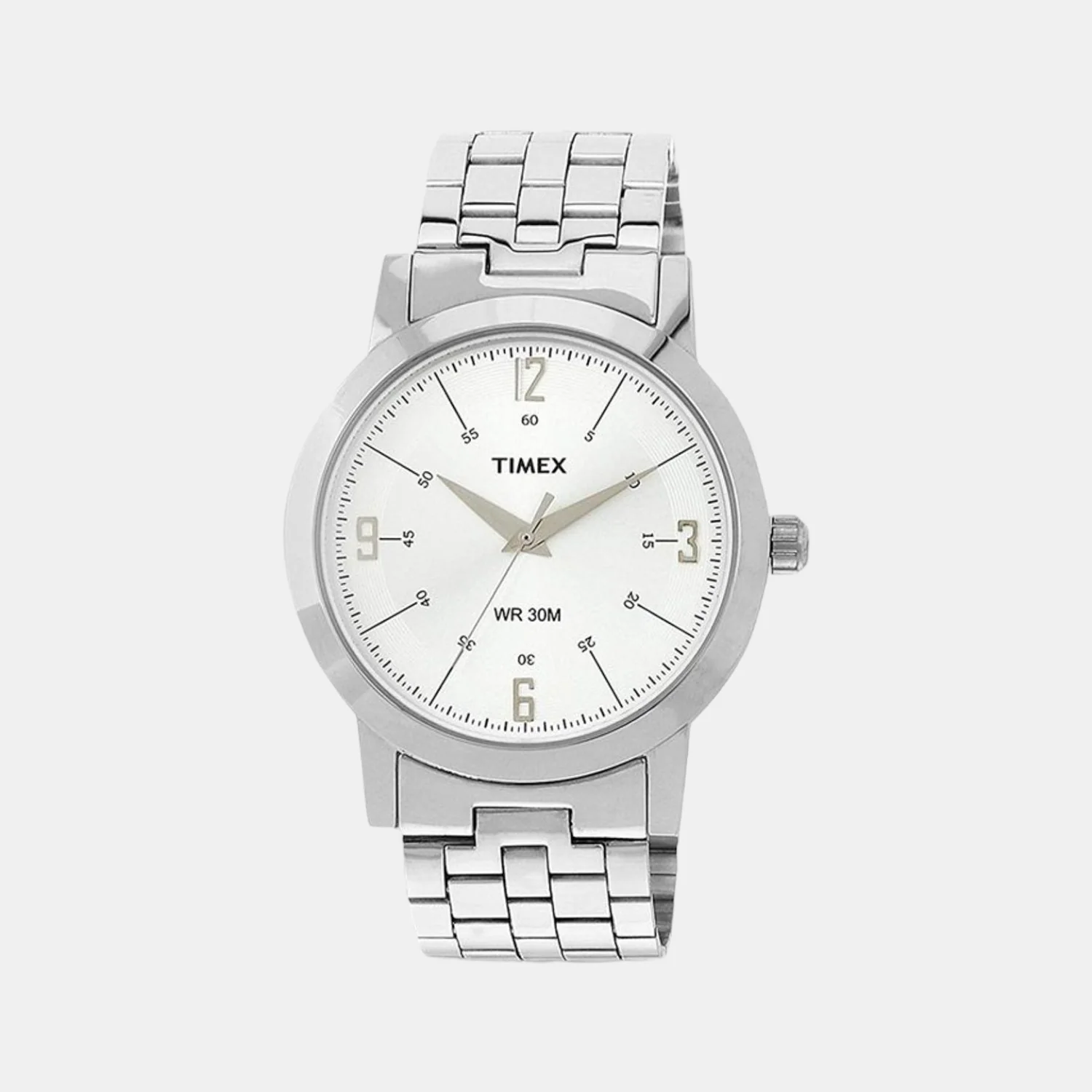 Classics Men Quartz Silver Dial Analog Stainless Steel Watch TI000T10400