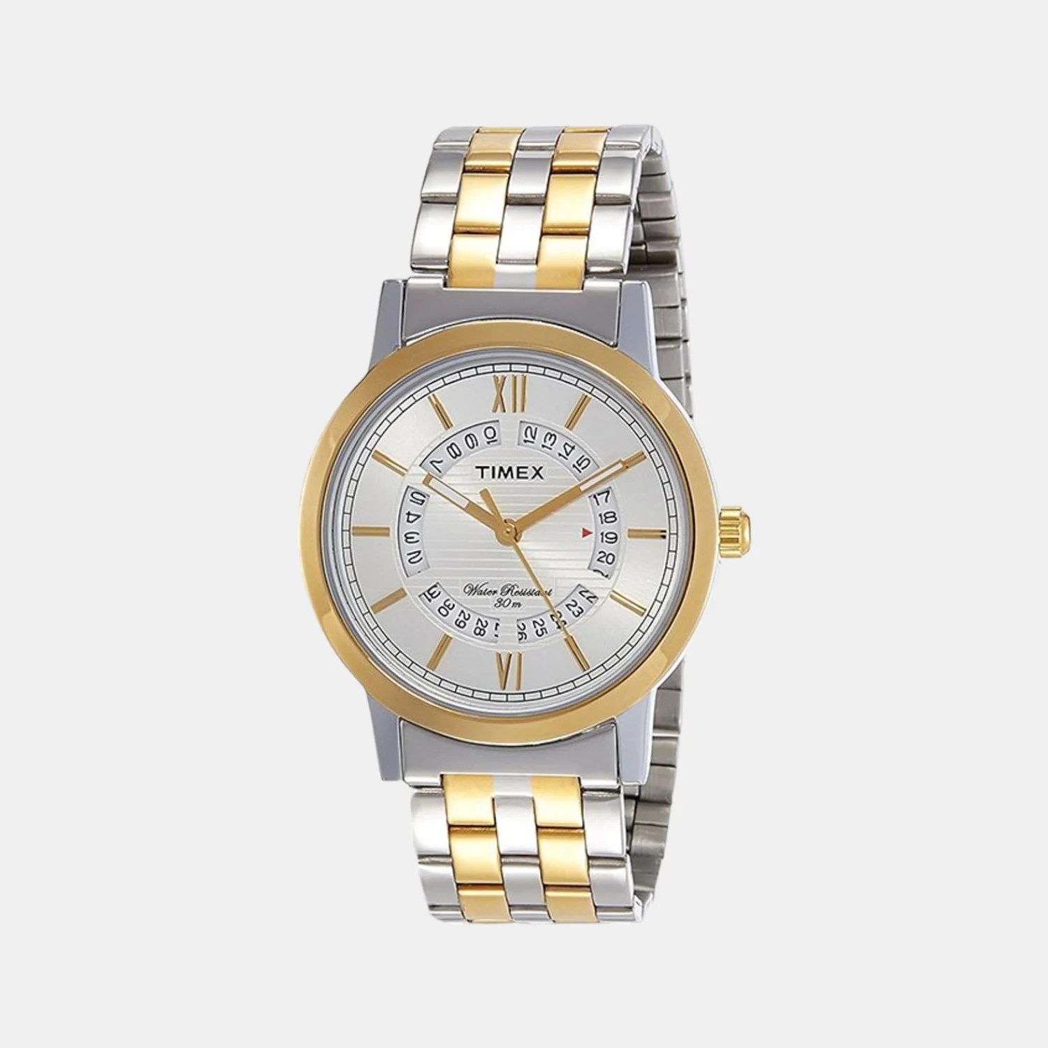 Classics Men Quartz Silver Dial Analog Stainless Steel Watch TW000T128