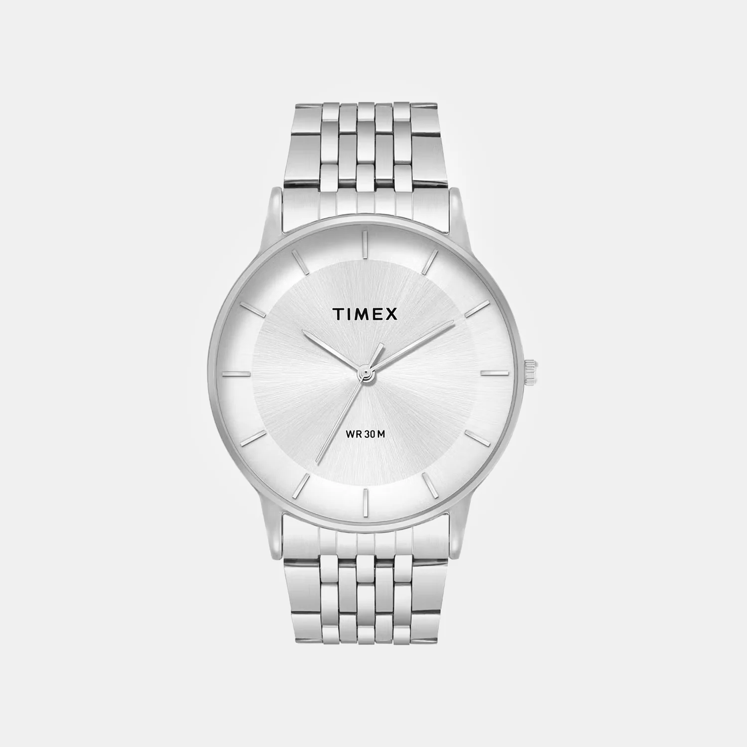 Classics Men Quartz Silver Dial Analog Stainless Steel Watch TWTG12000