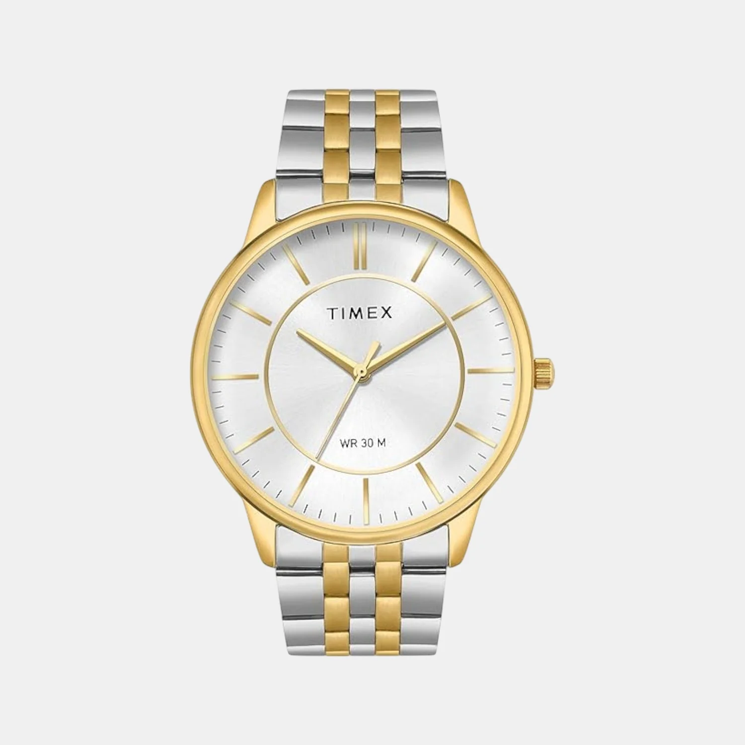 Classics Men Quartz Silver Dial Analog Stainless Steel Watch TWTG12103