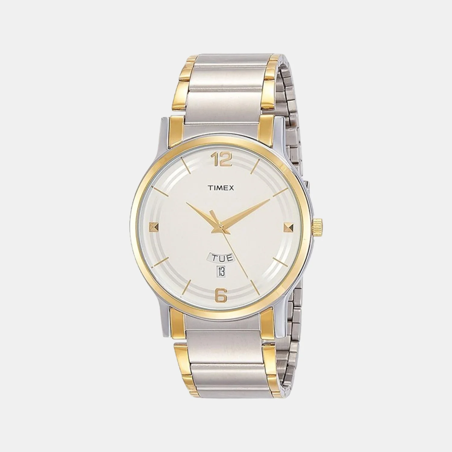 Classics Men Quartz Silver Dial Analog Stainless Steel Watch TW000R424