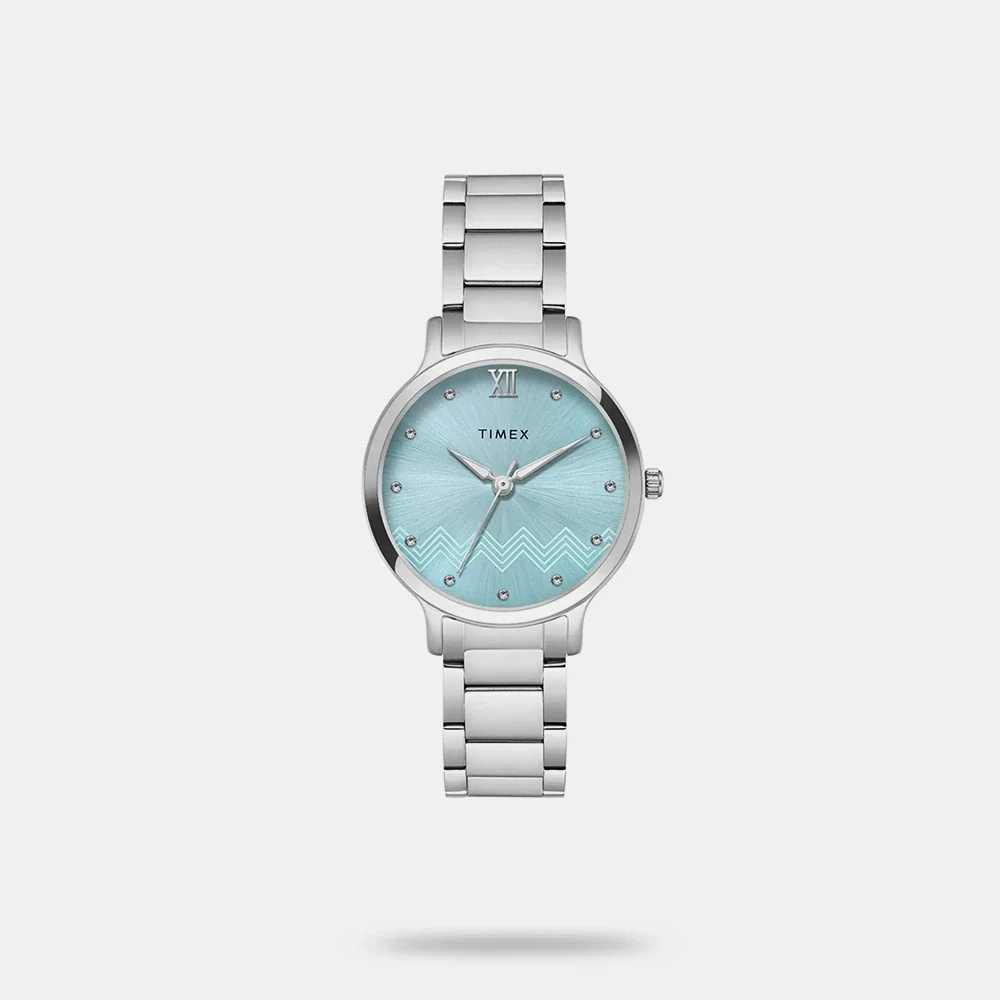 Classics Women Quartz Blue Dial Analog Stainless Steel Watch TWTL12309 - Image 6