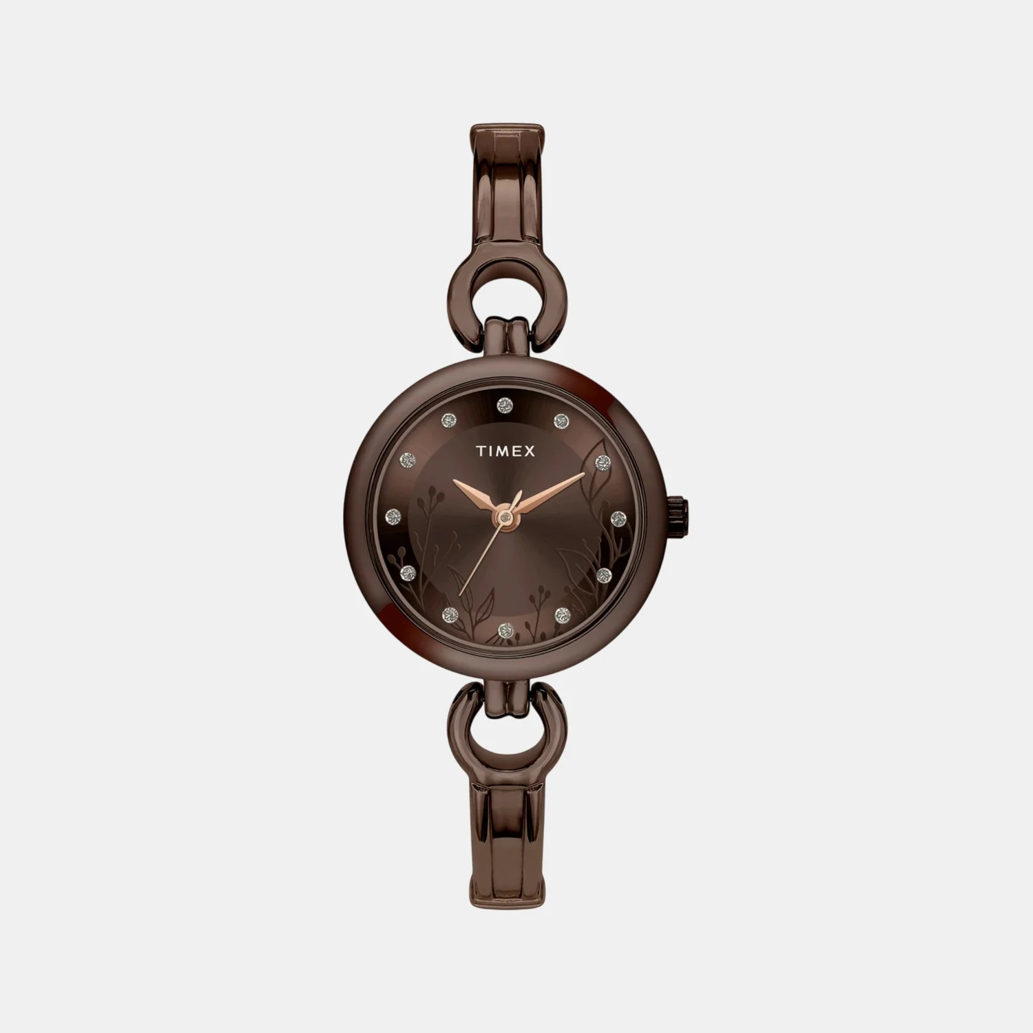 Classics Women Quartz Brown Dial Analog Brass Watch TWEL11438
