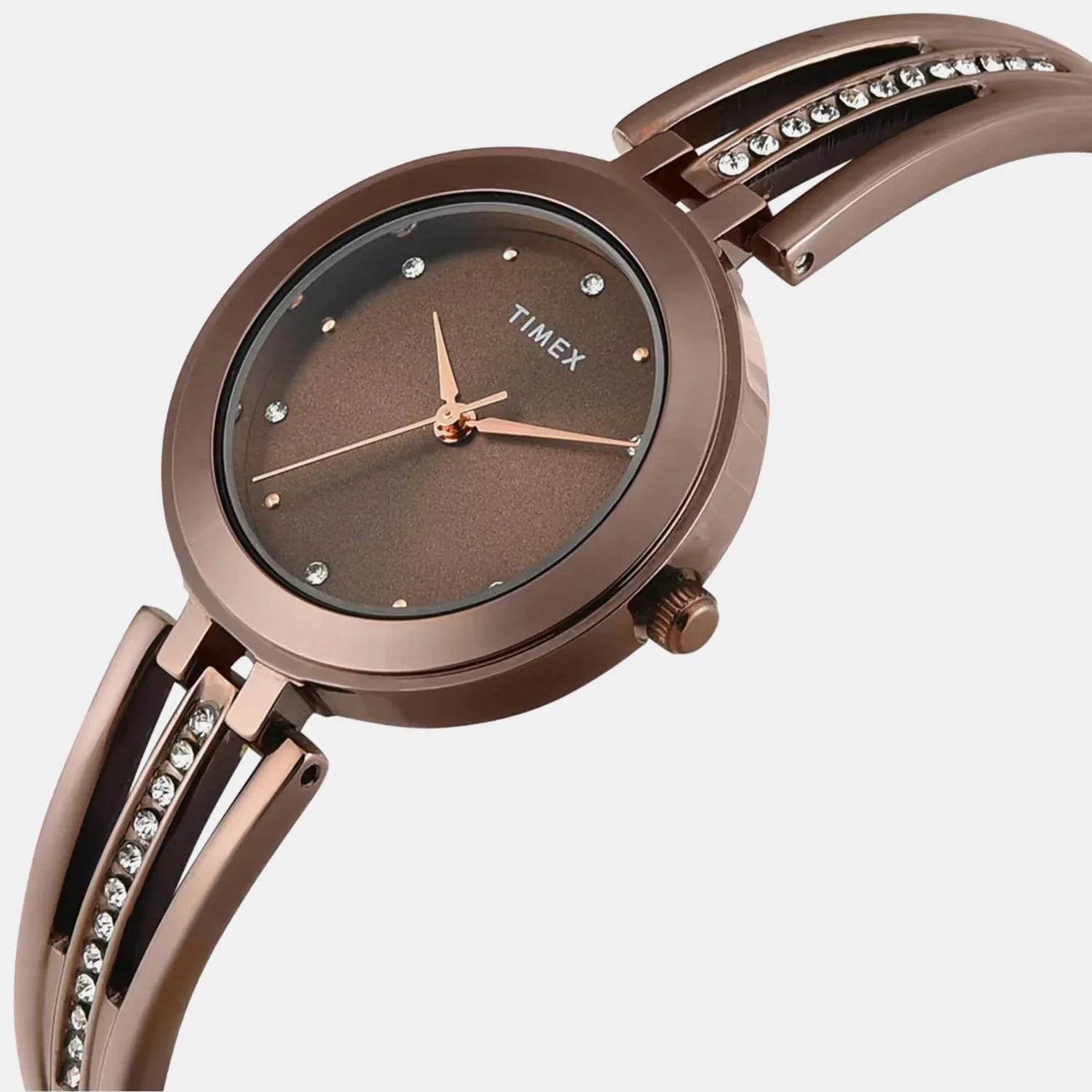 Classics Women Quartz Brown Dial Analog Brass Watch TWTL10313 - Image 2
