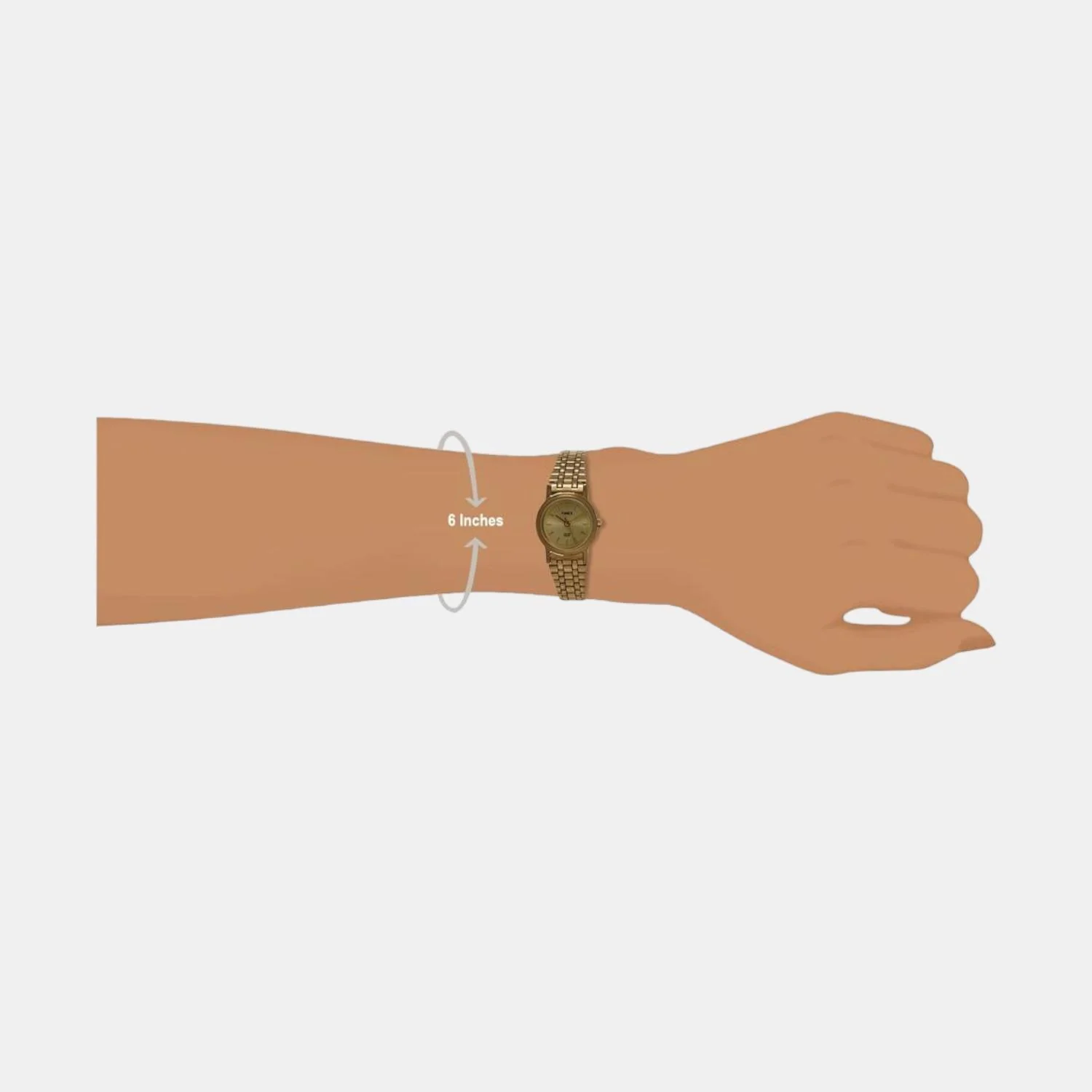 Classics Women Quartz Gold Dial Analog Stainless Steel Watch B304 - Image 4