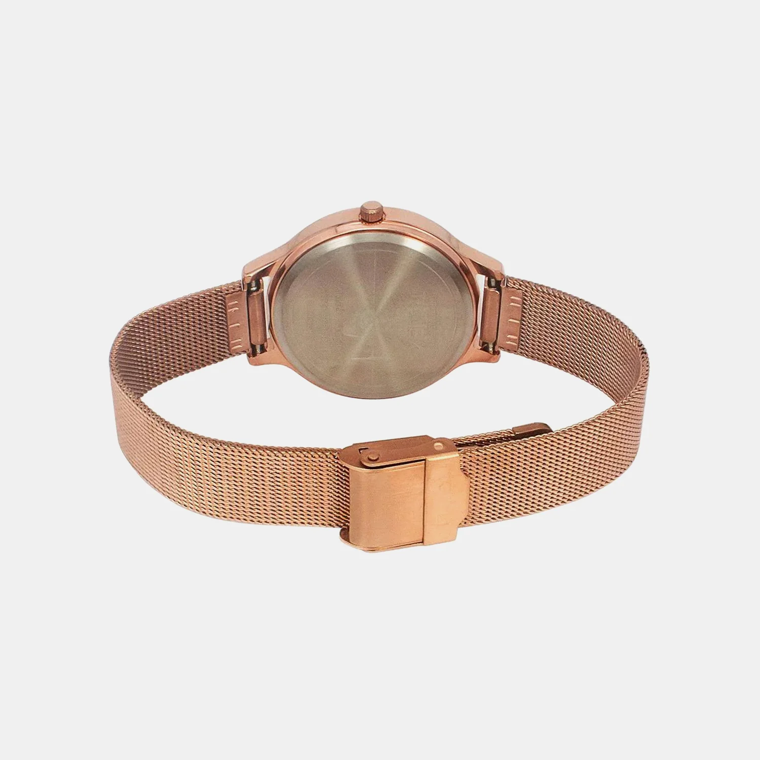 Classics Women Quartz Pink Dial Analog Mesh Watch TWTL12102 - Image 3