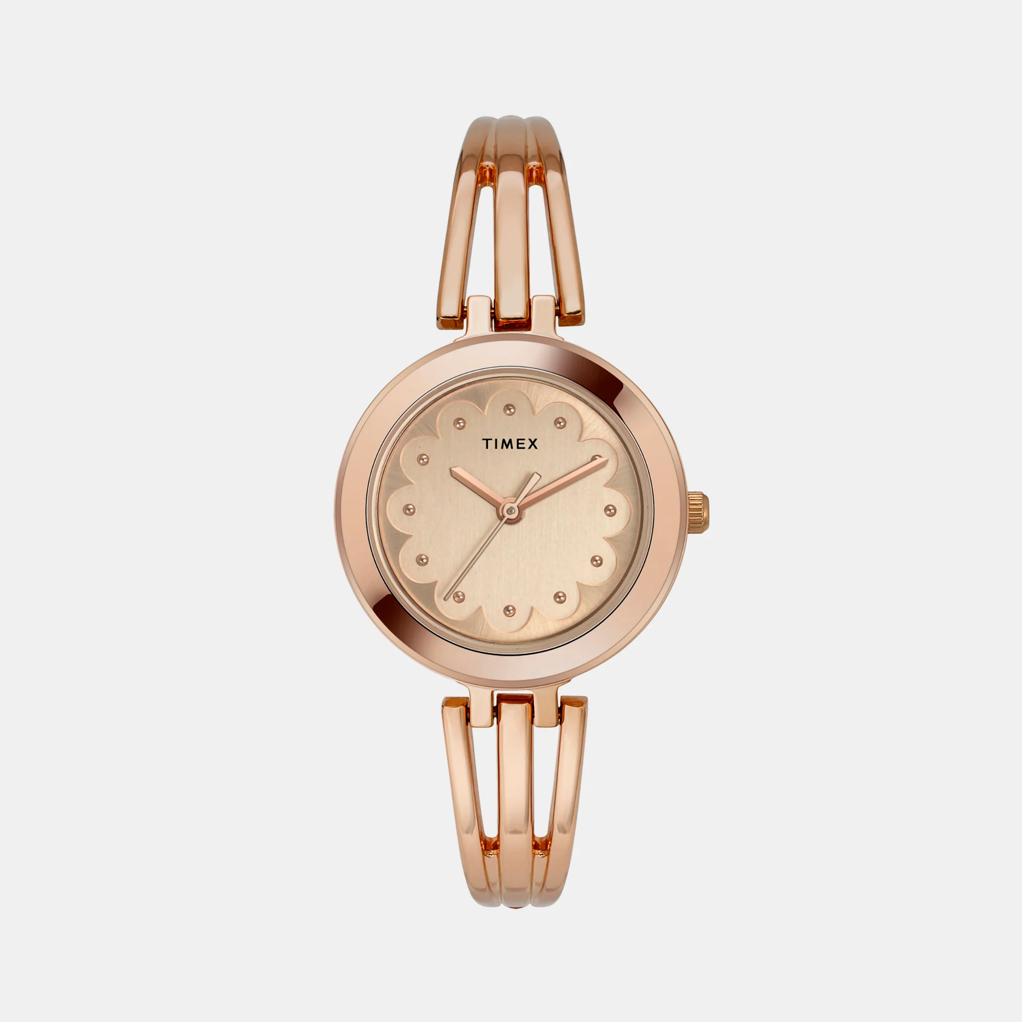 Classics Women Quartz Rose Gold Dial Analog Brass Watch TWTL10312