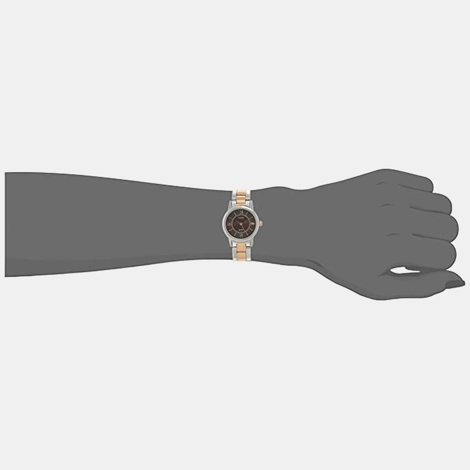 Couple Quartz Brown Dial Analog Stainless Steel Watch TW00PR214 - Image 4