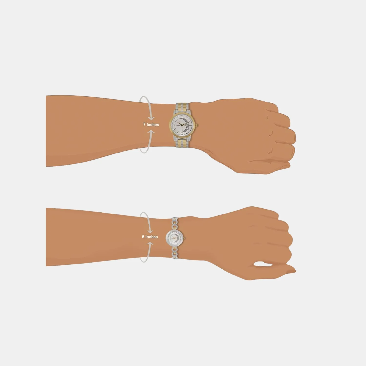 Couple Quartz Silver Dial Analog Stainless Steel Watch TW00PR230 - Image 5