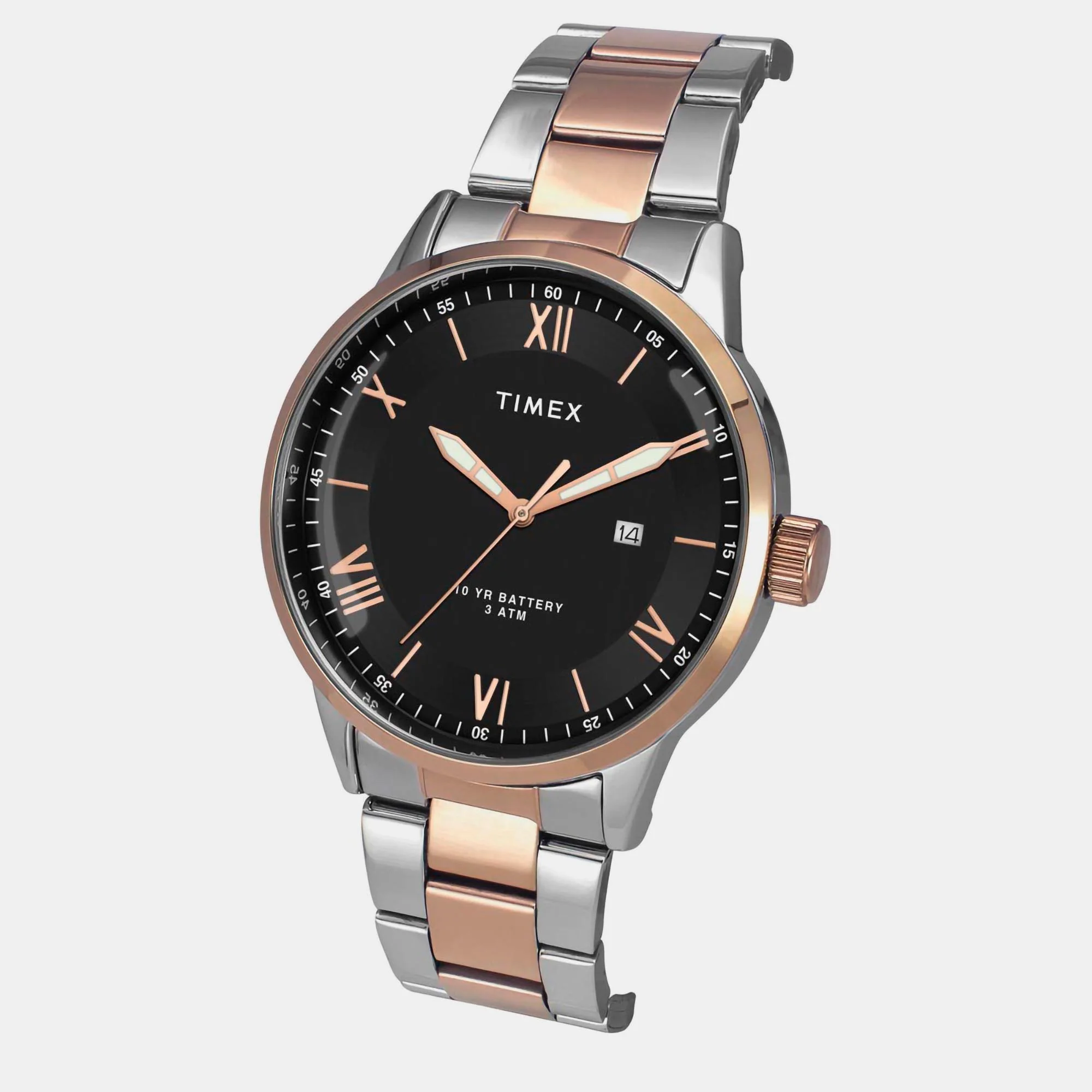 E Class Men Quartz Black Dial Analog Stainless Steel Watch TWEG19919 - Image 4