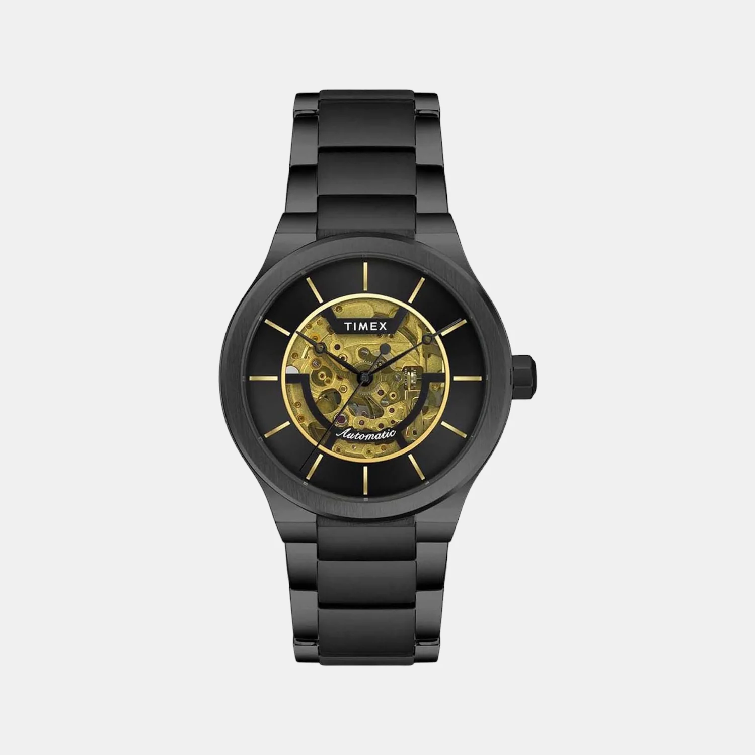 E Class Men Quartz Black Dial Analog Stainless Steel Watch TWEG20900