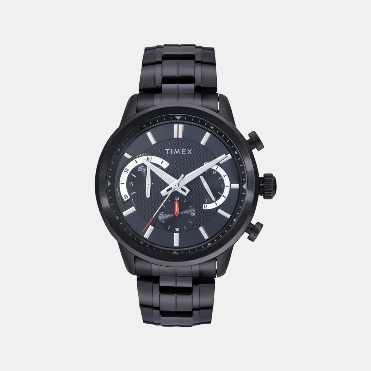E Class Men Quartz Black Dial Chronograph Stainless Steel Watch TWEG18605