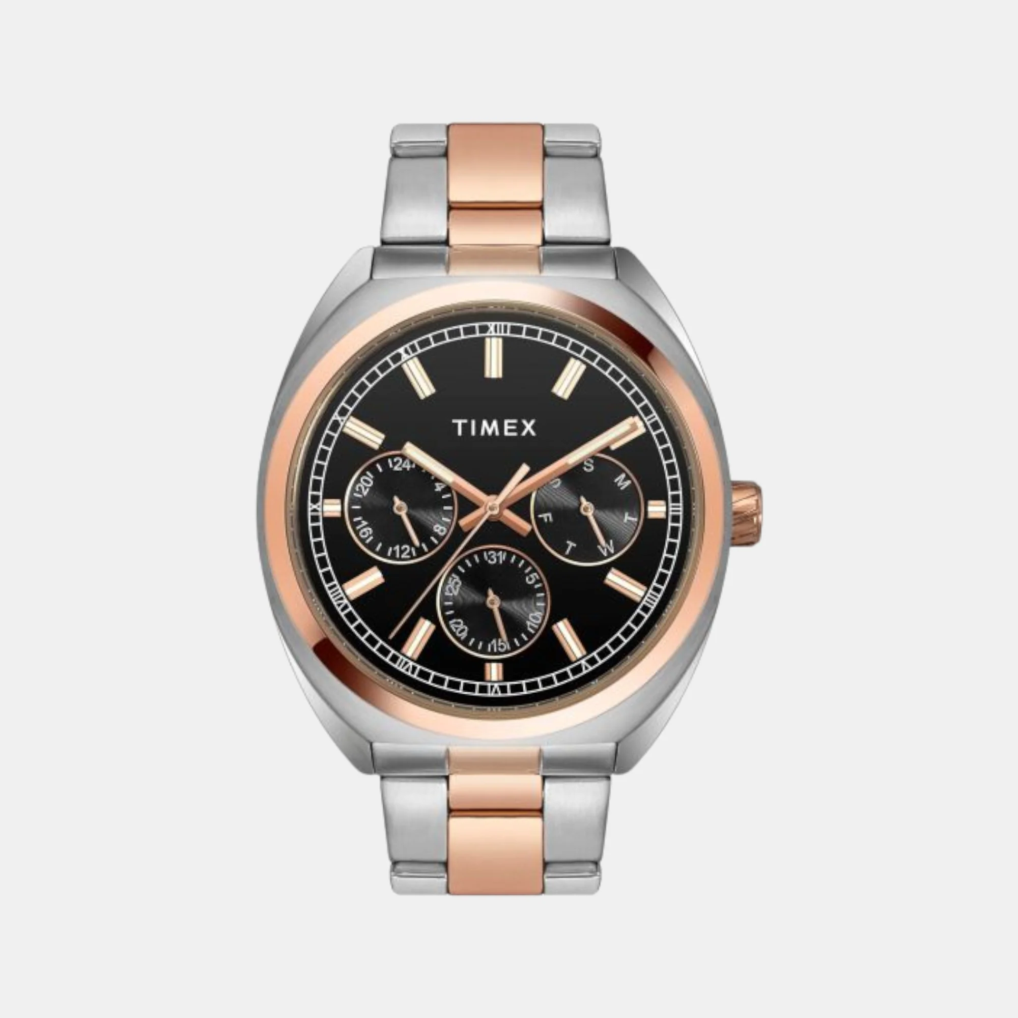 E Class Men Quartz Black Dial Chronograph Stainless Steel Watch TWEG22302