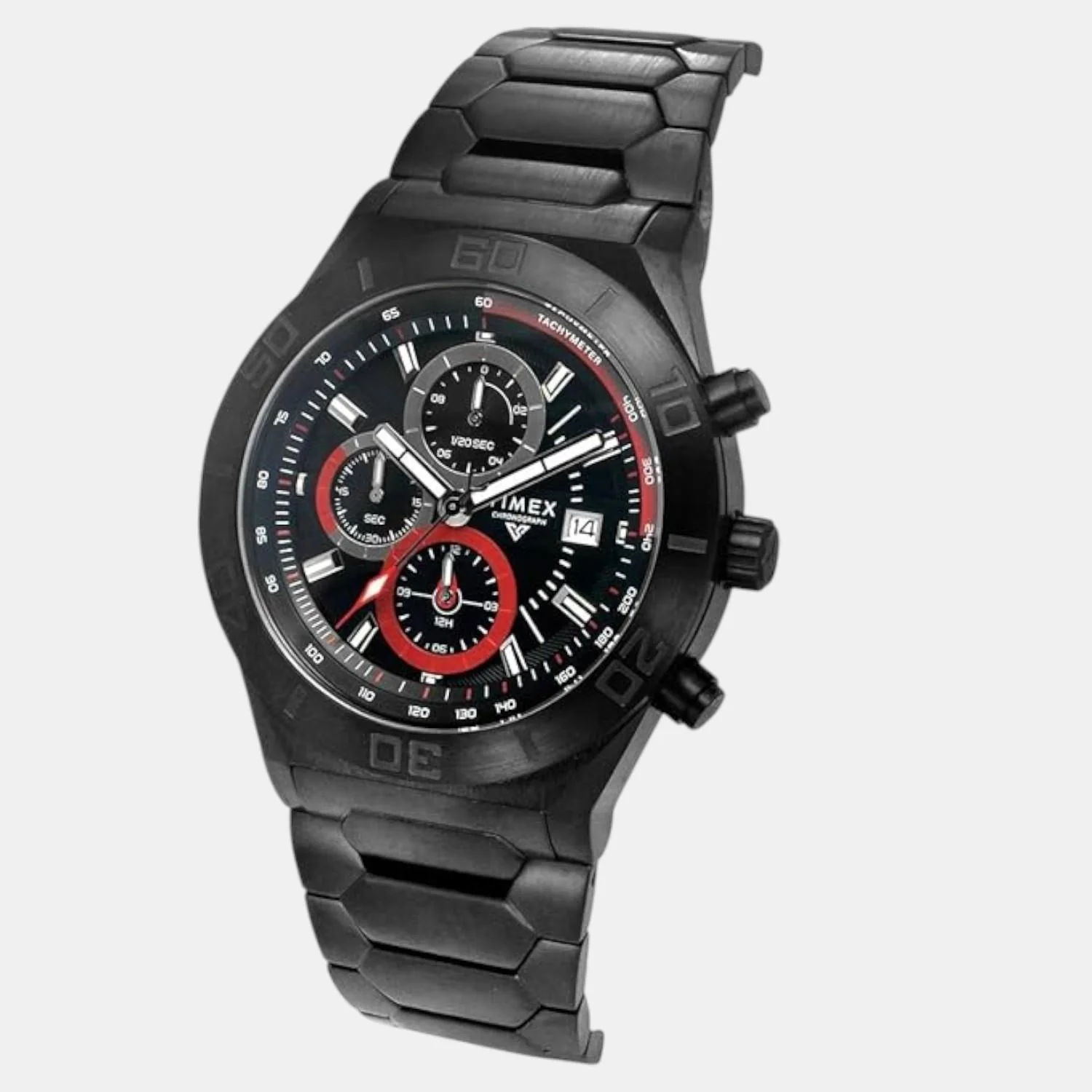 E Class Men Quartz Black Dial Chronograph Stainless Steel Watch TWEG24902 - Image 3