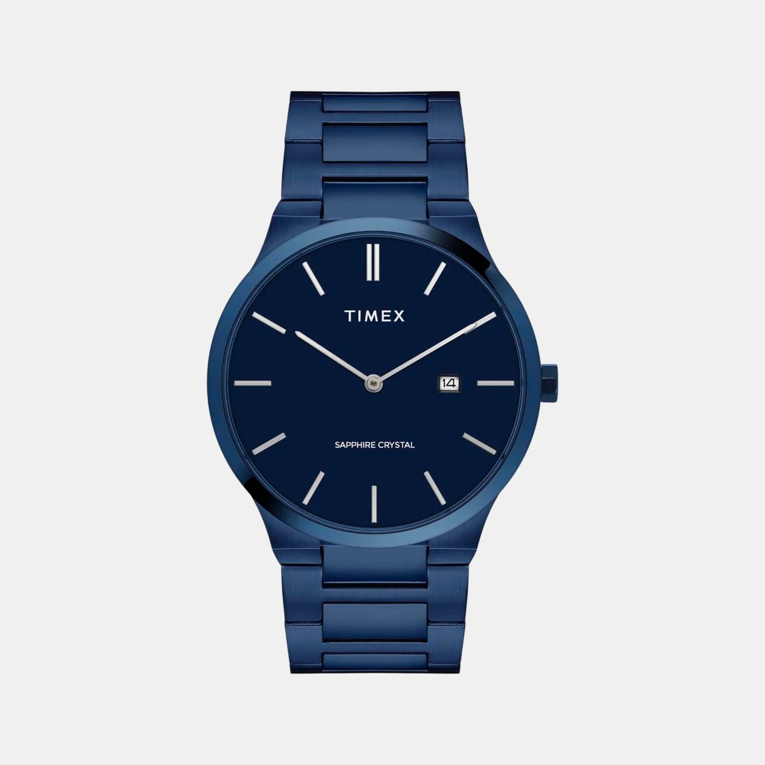 E Class Men Quartz Blue Dial Analog Stainless Steel Watch TWEG23602