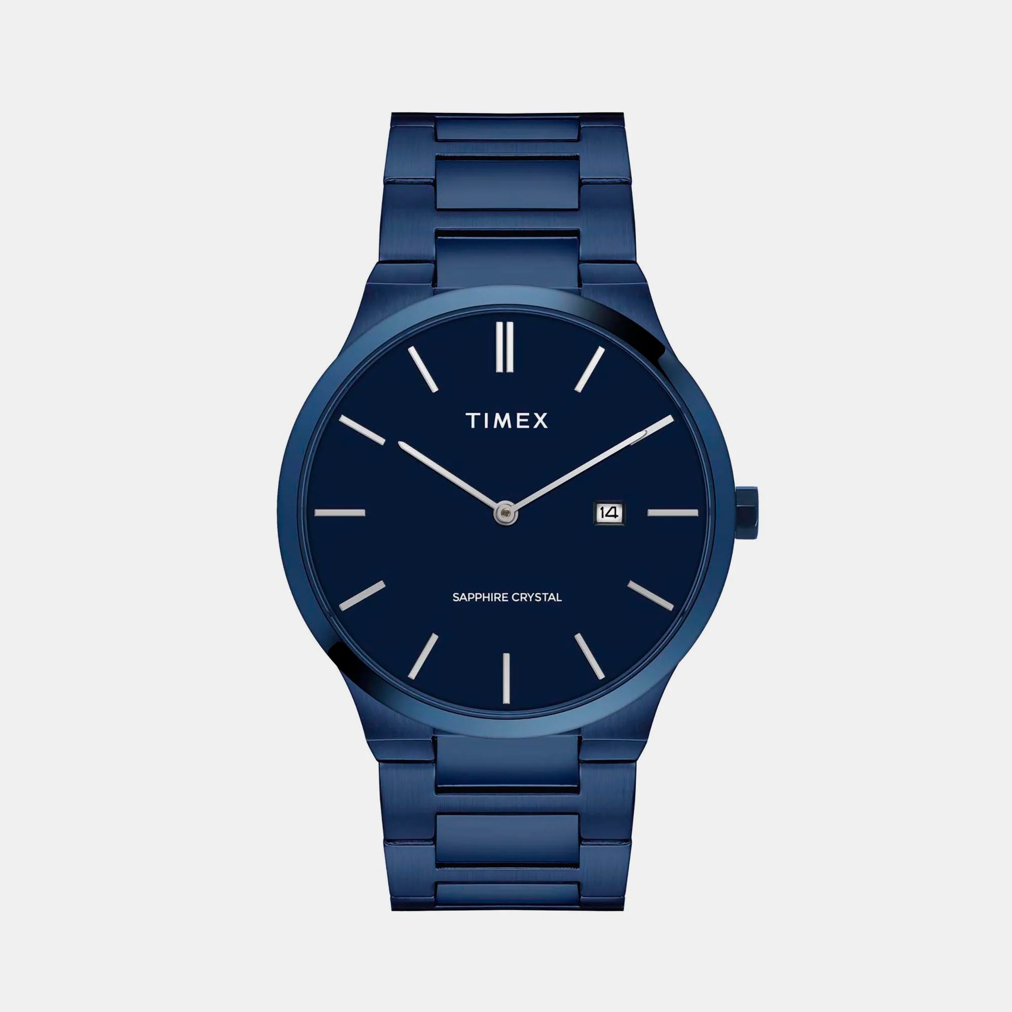 E Class Men Quartz Blue Dial Analog Stainless Steel Watch TWEG23602 - Image 2