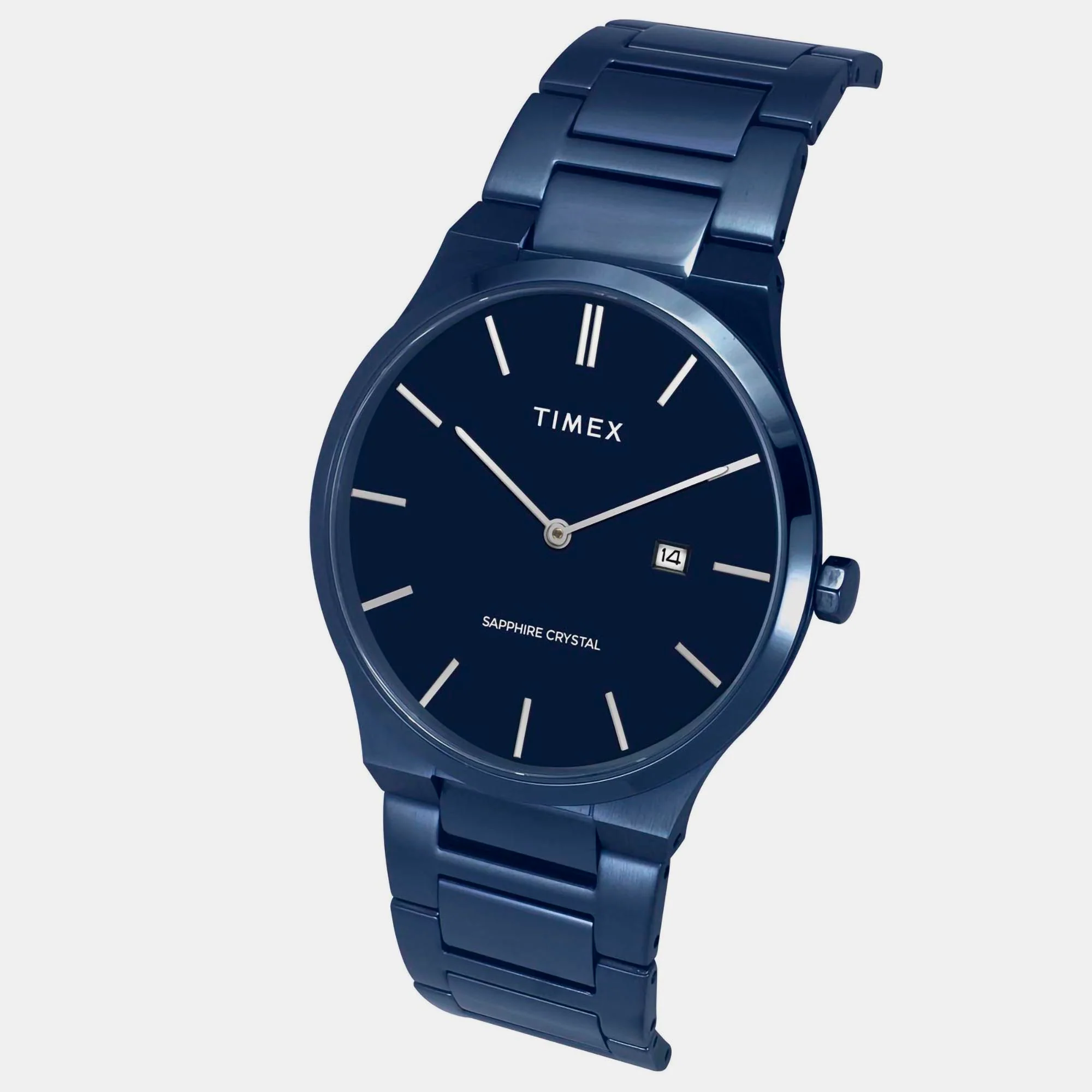 E Class Men Quartz Blue Dial Analog Stainless Steel Watch TWEG23602 - Image 3