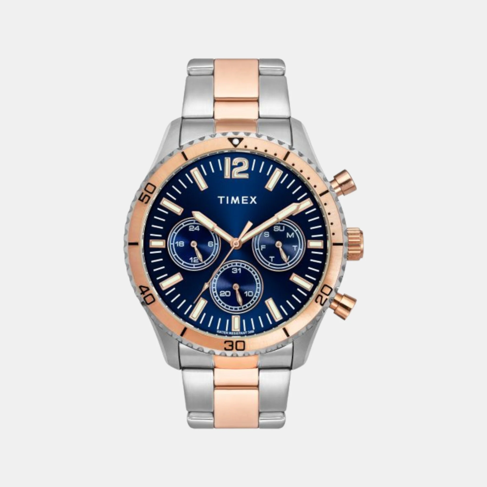 E Class Men Quartz Blue Dial Chronograph Stainless Steel Watch TWEG22202