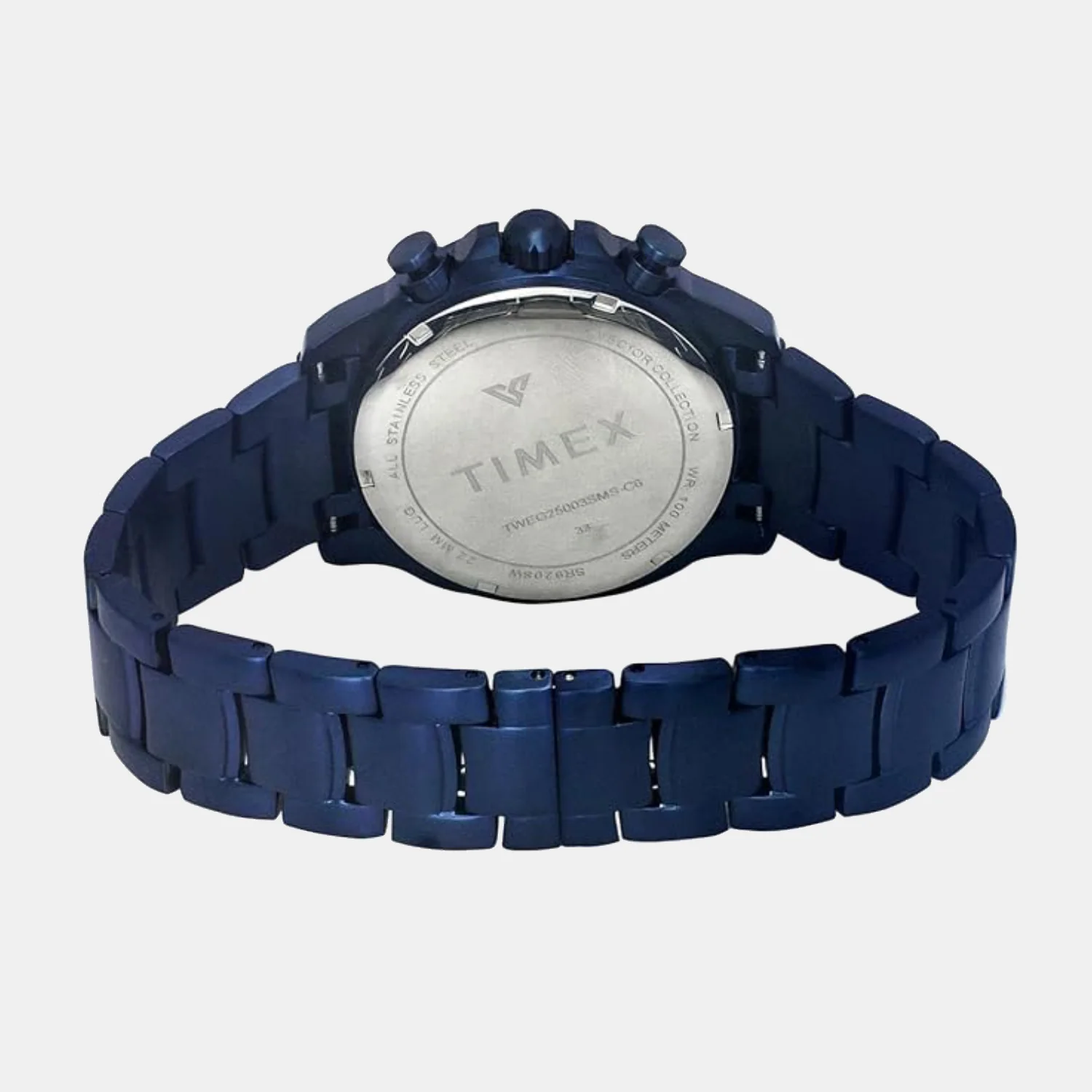 E Class Men Quartz Blue Dial Multi-Function Stainless Steel Watch TWEG25003 - Image 4