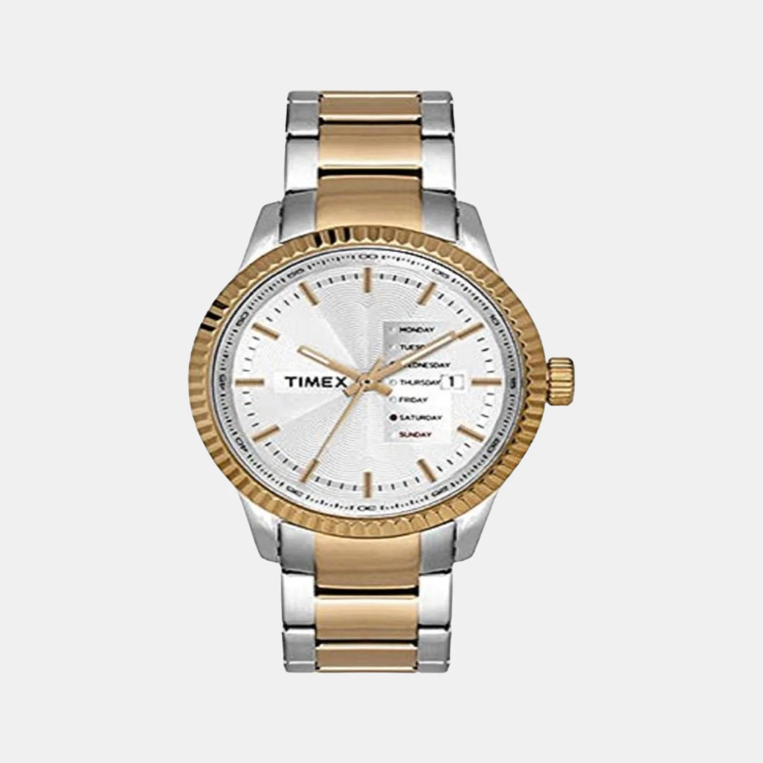 E Class Men Quartz Silver Dial Analog Stainless Steel Watch TWEG15103