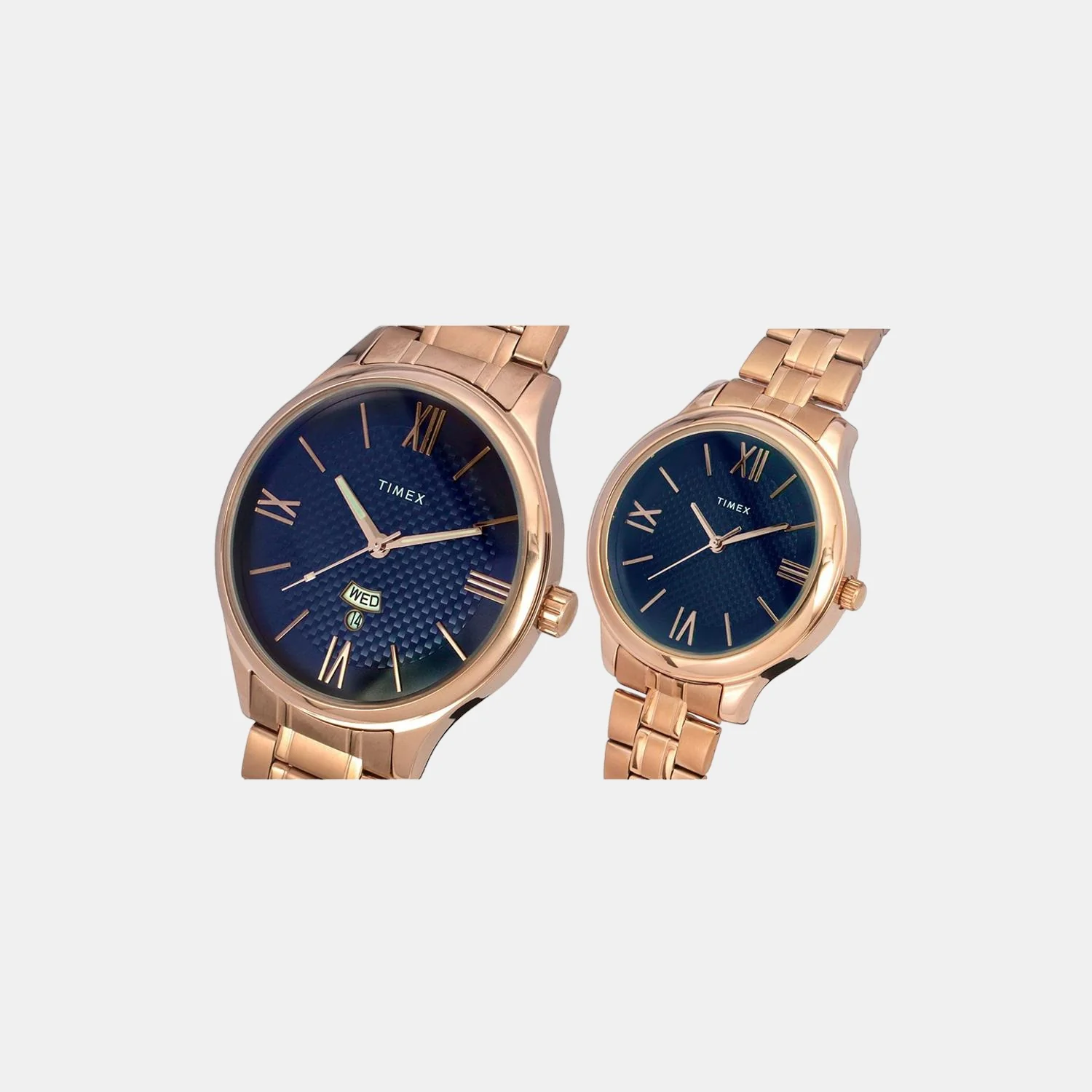 Empera Couple Quartz Blue Dial Analog Stainless Steel Watch TW00PR284 - Image 5