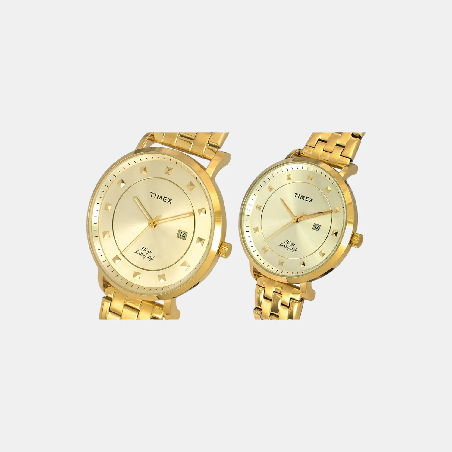 Empera Couple Quartz Gold Dial Analog Stainless Steel Watch TW00PR280 - Image 5