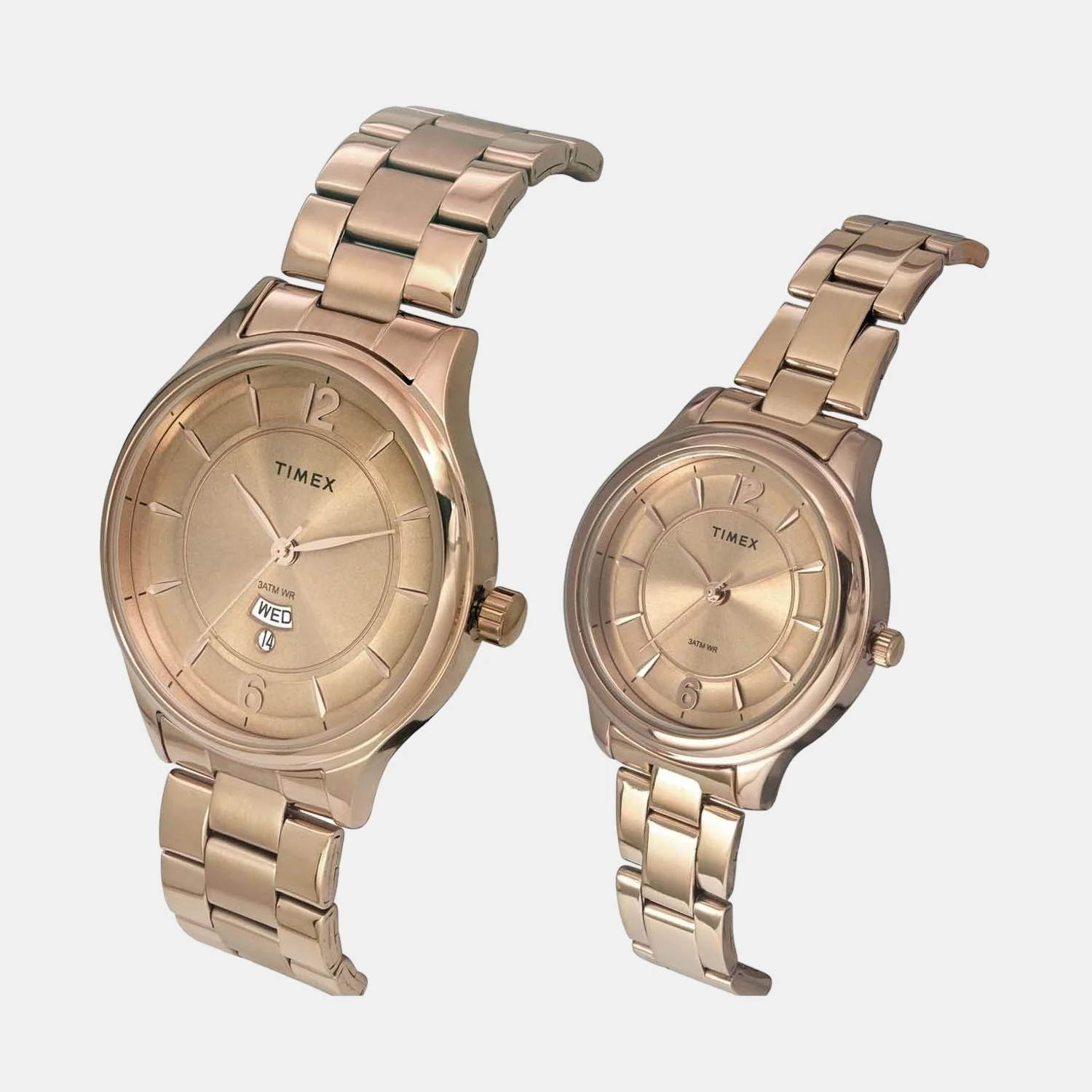 Empera Couple Quartz Rose Gold Dial Analog Stainless Steel Watch TW00PR273 - Image 2