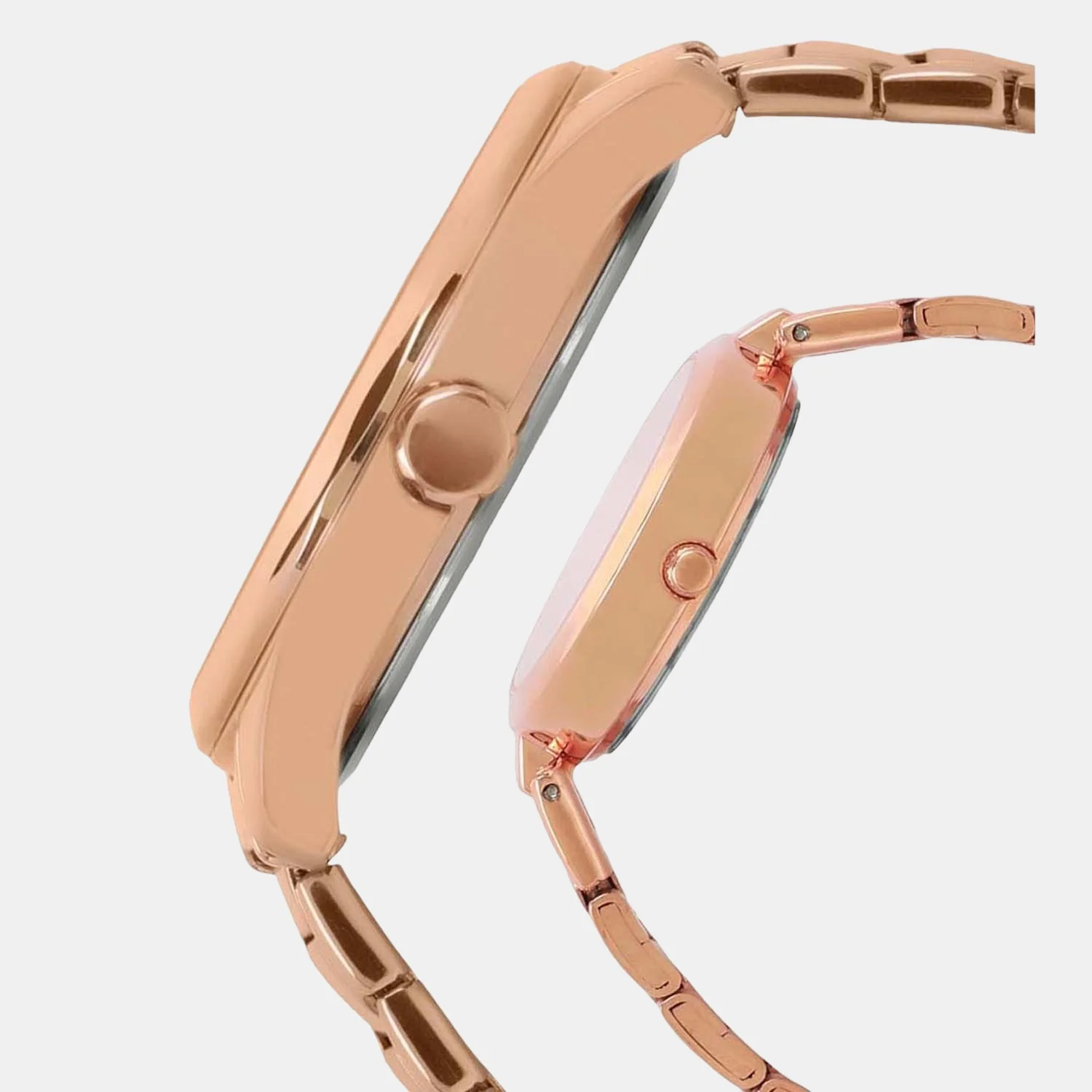Empera Couple Quartz Rose Gold Dial Multi-Function Stainless Steel Watch TW00PR266 - Image 3