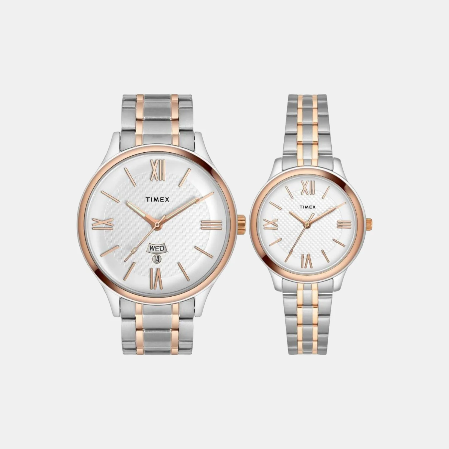 Empera Couple Quartz Silver Dial Analog Stainless Steel Watch TW00PR285