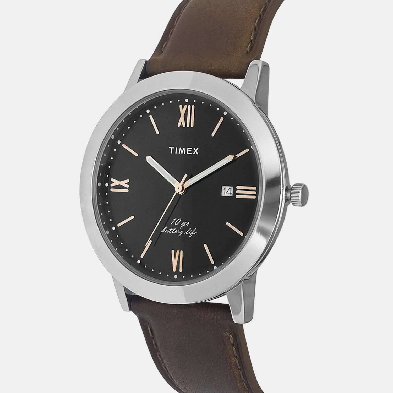 Empera Men Quartz Black Dial Analog Leather Watch TWEG17806 - Image 3