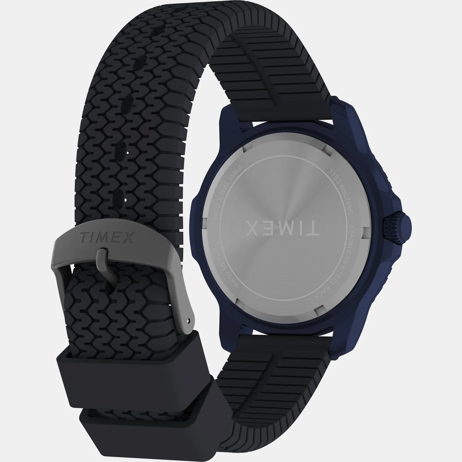 Expedition Timber Men Quartz Blue Dial Analog Silicone Watch TW4B34600UJ - Image 4