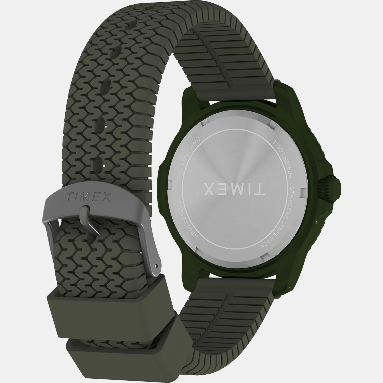 Expedition Timber Men Quartz Green Dial Analog Silicone Watch TW4B34700UJ - Image 3