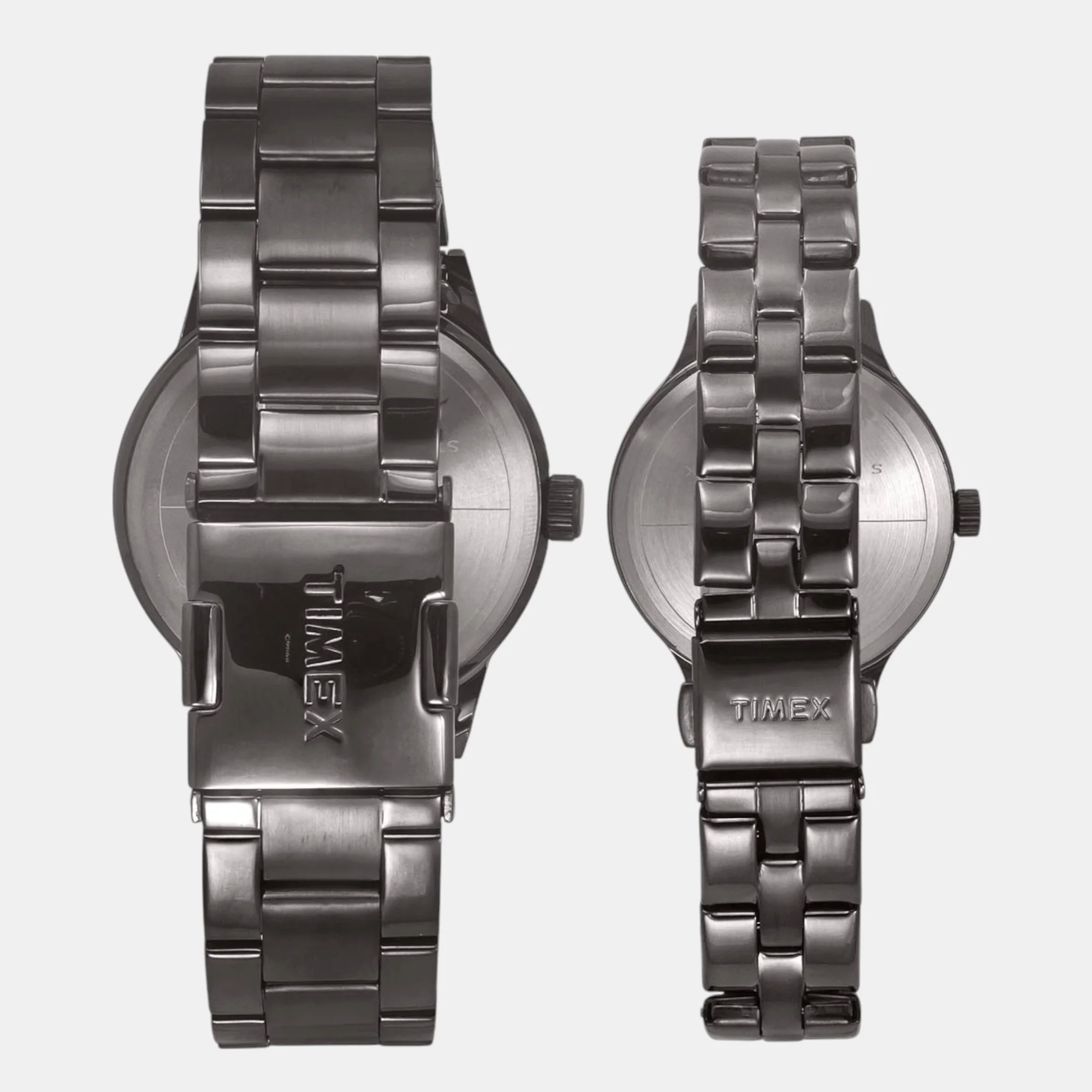 Fashion Couple Quartz Burgundy Dial Multi-Function Stainless Steel Watch TW00PR314 - Image 5