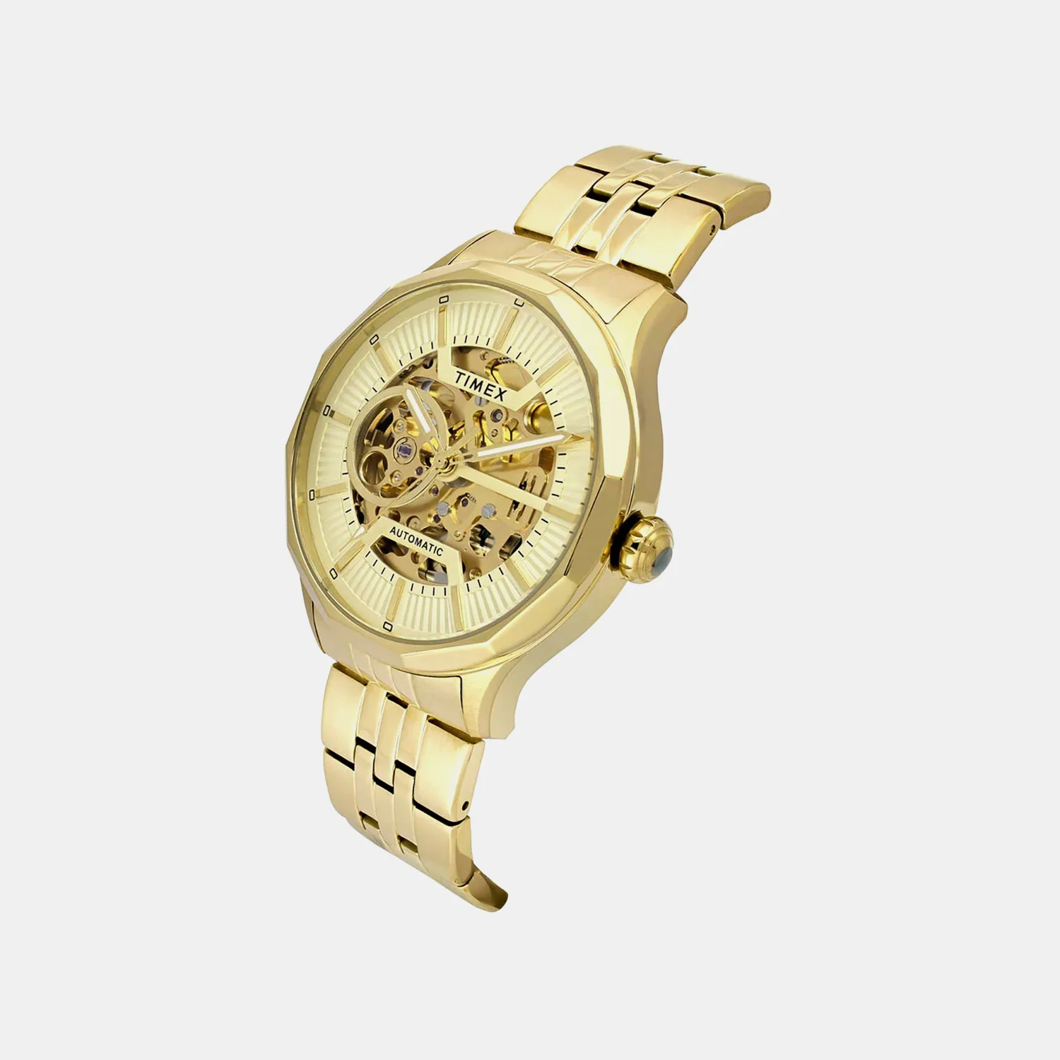 Fashion Men Automatic Champagne Dial Analog Stainless Steel Watch TWEG27600 - Image 2