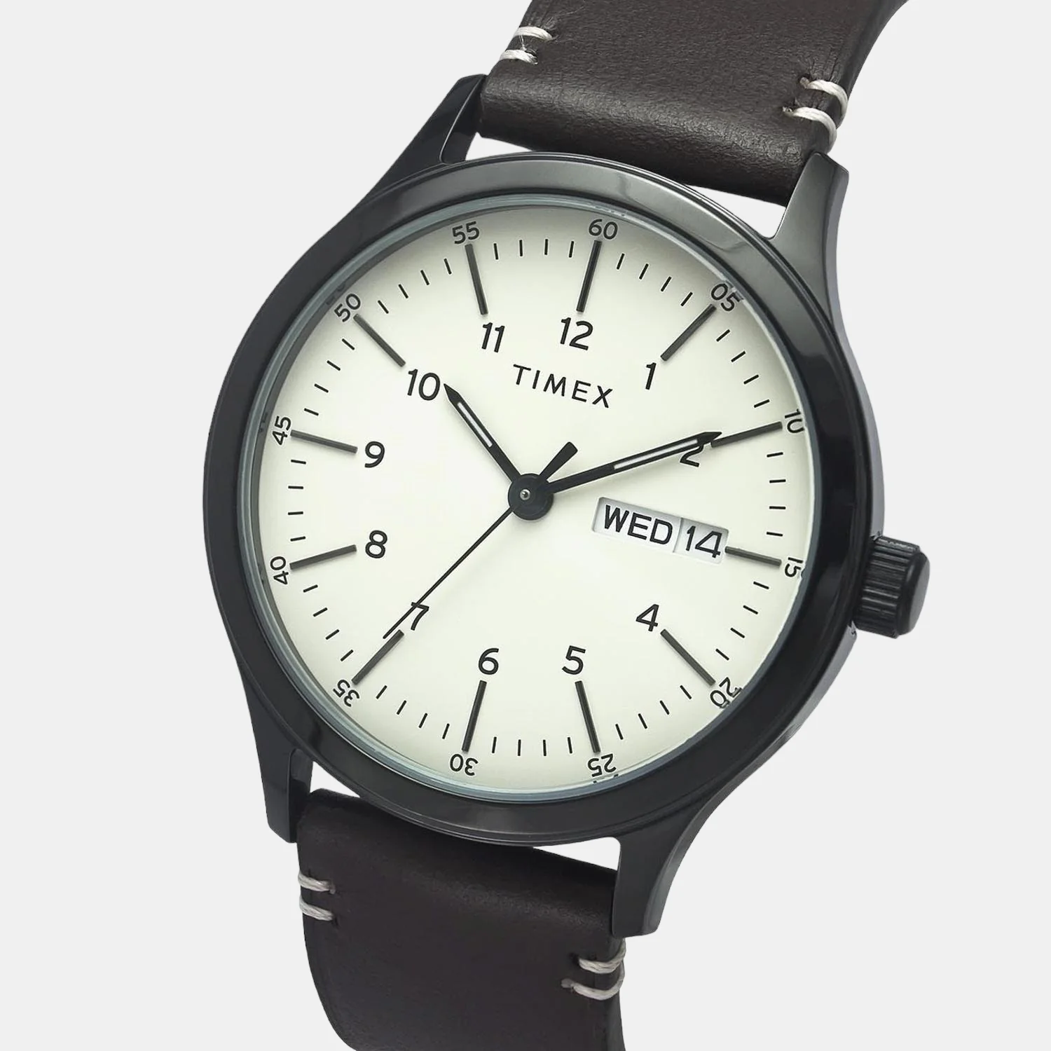 Fashion Men Quartz Beige Dial Analog Leather Watch TWEG19702 - Image 4
