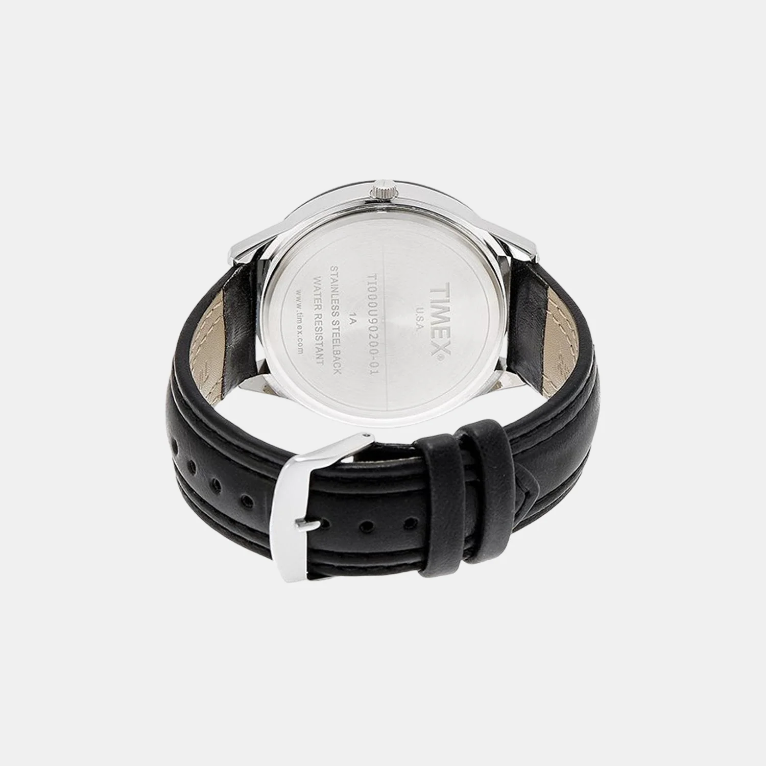Fashion Men Quartz Black Dial Analog Leather Watch TI000U90200 - Image 2