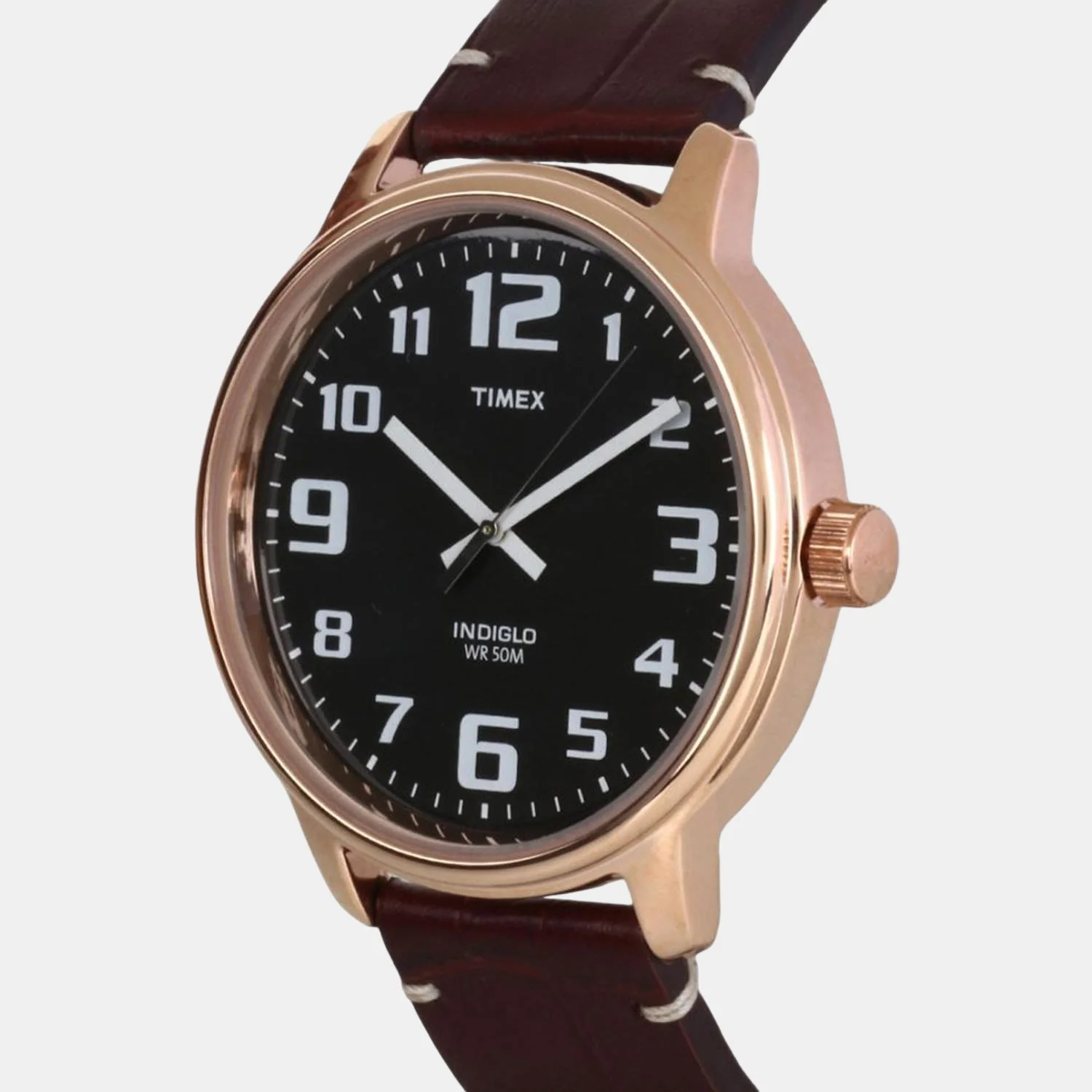 Fashion Men Quartz Black Dial Analog Leather Watch TWEG18302 - Image 3